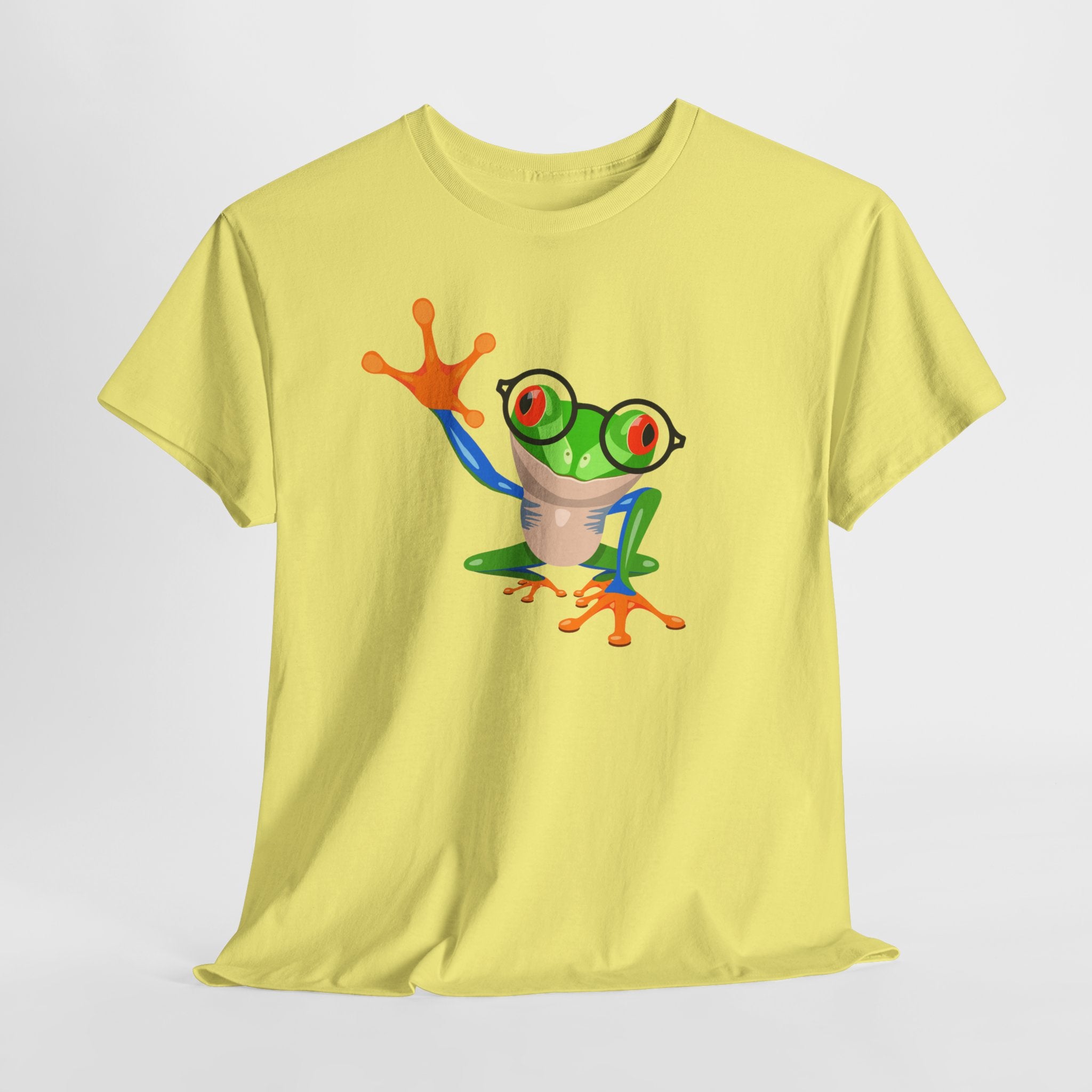 Playful Wizardly Tree Frog Graphic Tee, Unisex Casual Shirt, Funny T-Shirt, Nature Lover Gift, Eco-Friendly Fashion, Animal Lover Apparel