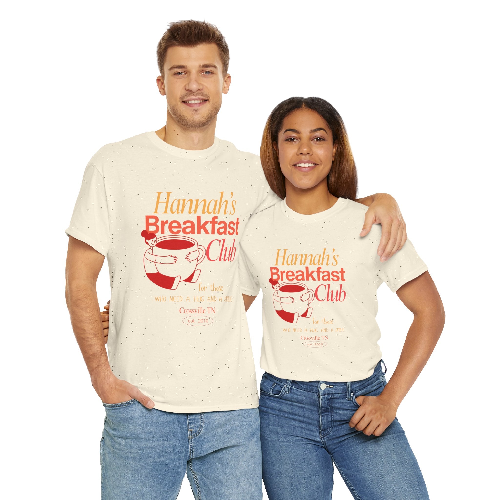 Little Crossville TN has a Favorite Food Place  Hannah's Breakfast Club Unisex Tee - Perfect Gift for Friends, Cozy Days, Brunch & Gatherings, Cute Casual Wear, Fun Group Activities