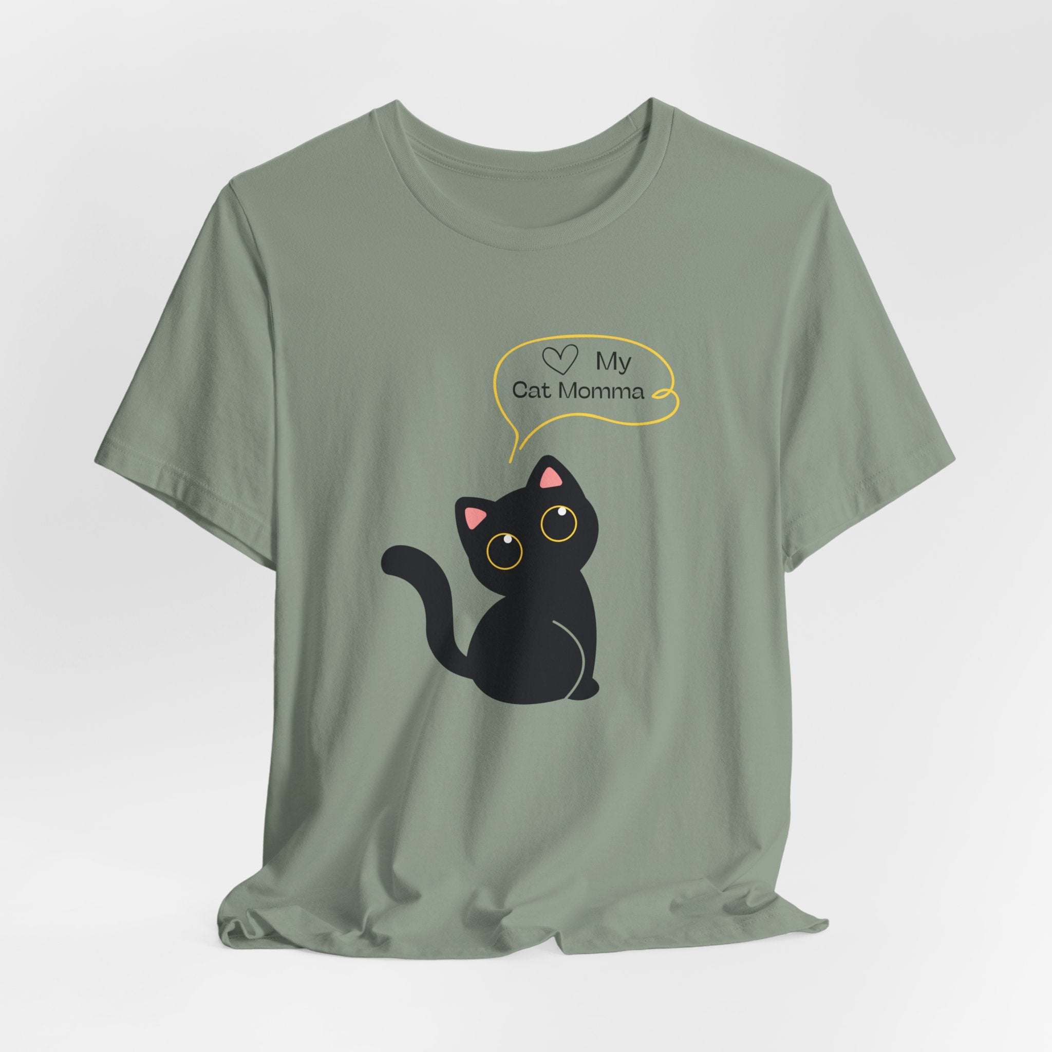 Cute Cat Mom Unisex Tee - Perfect for Cat Lovers, Gifts for Pet Moms, Casual Wear, Animal Lovers, Cat-themed Birthday
