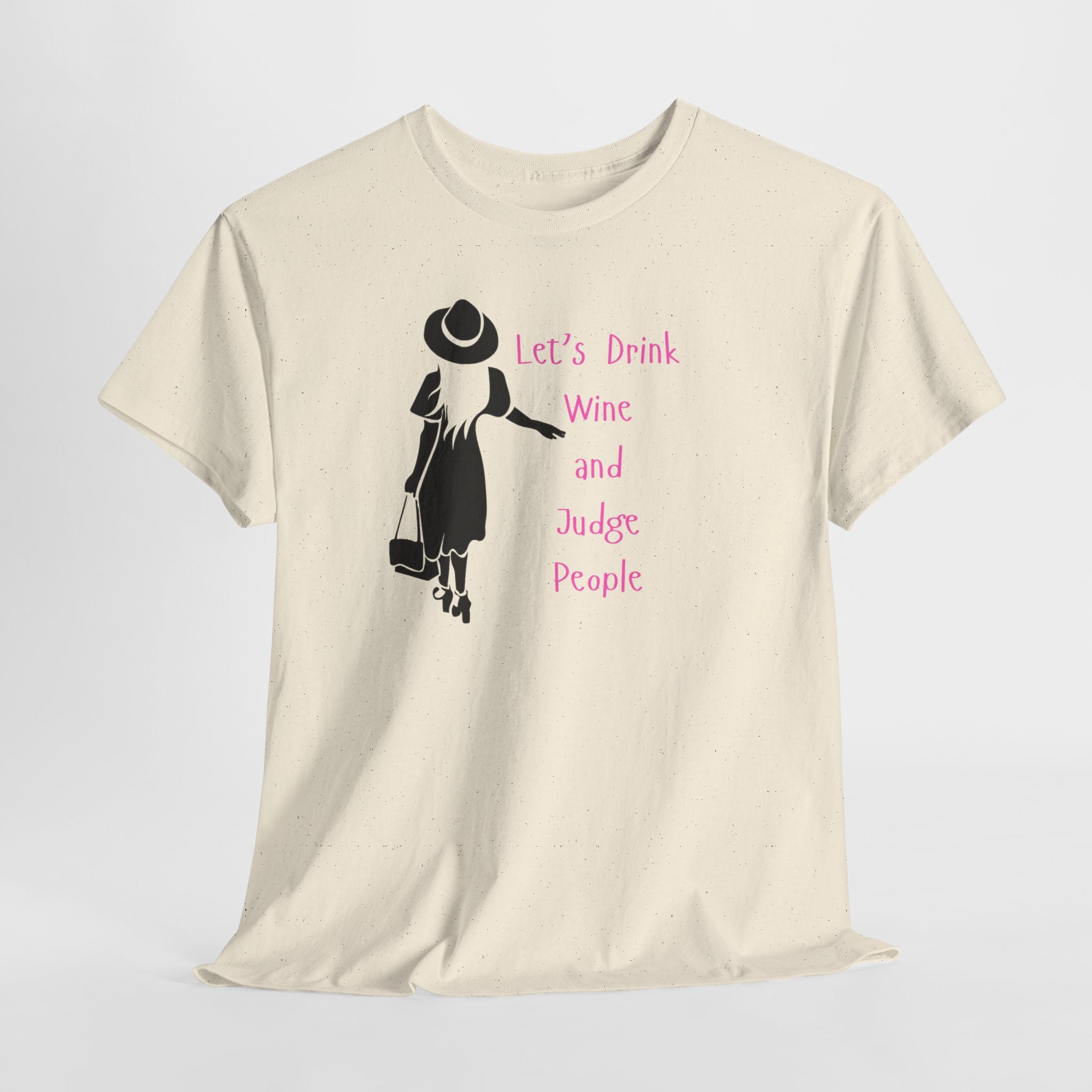 Bitchy but Fun   Let's Drink Wine Unisex Cotton Tee, Funny Wine Lover Shirt, Gift for Wine Enthusiasts, Perfect for Wine Night, Stay Classy Attire