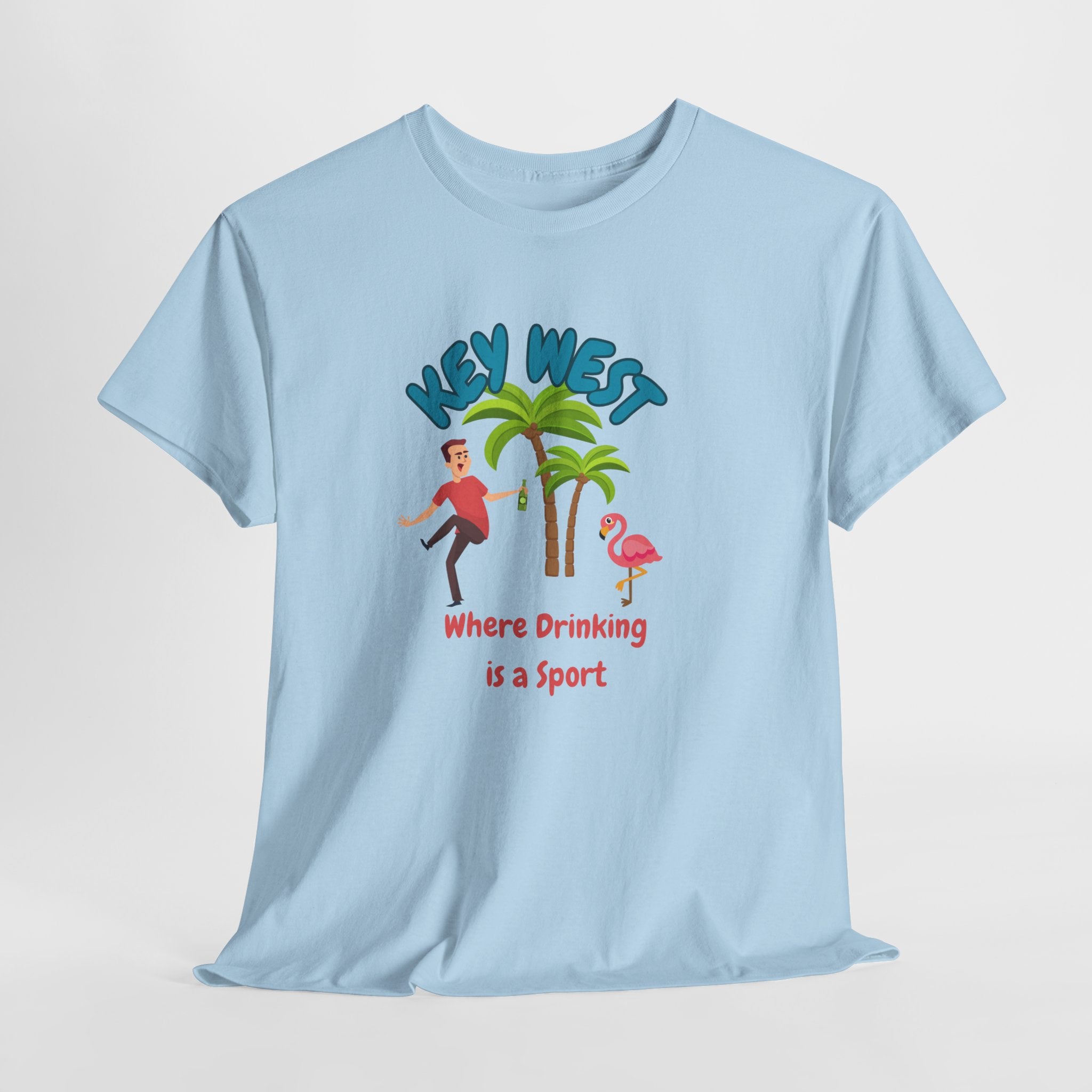 Funny Key West Drinking Sport Tee, Summer Vacation Shirt, Beach Party Apparel, Fun Casual Wear, Gift for Travelers