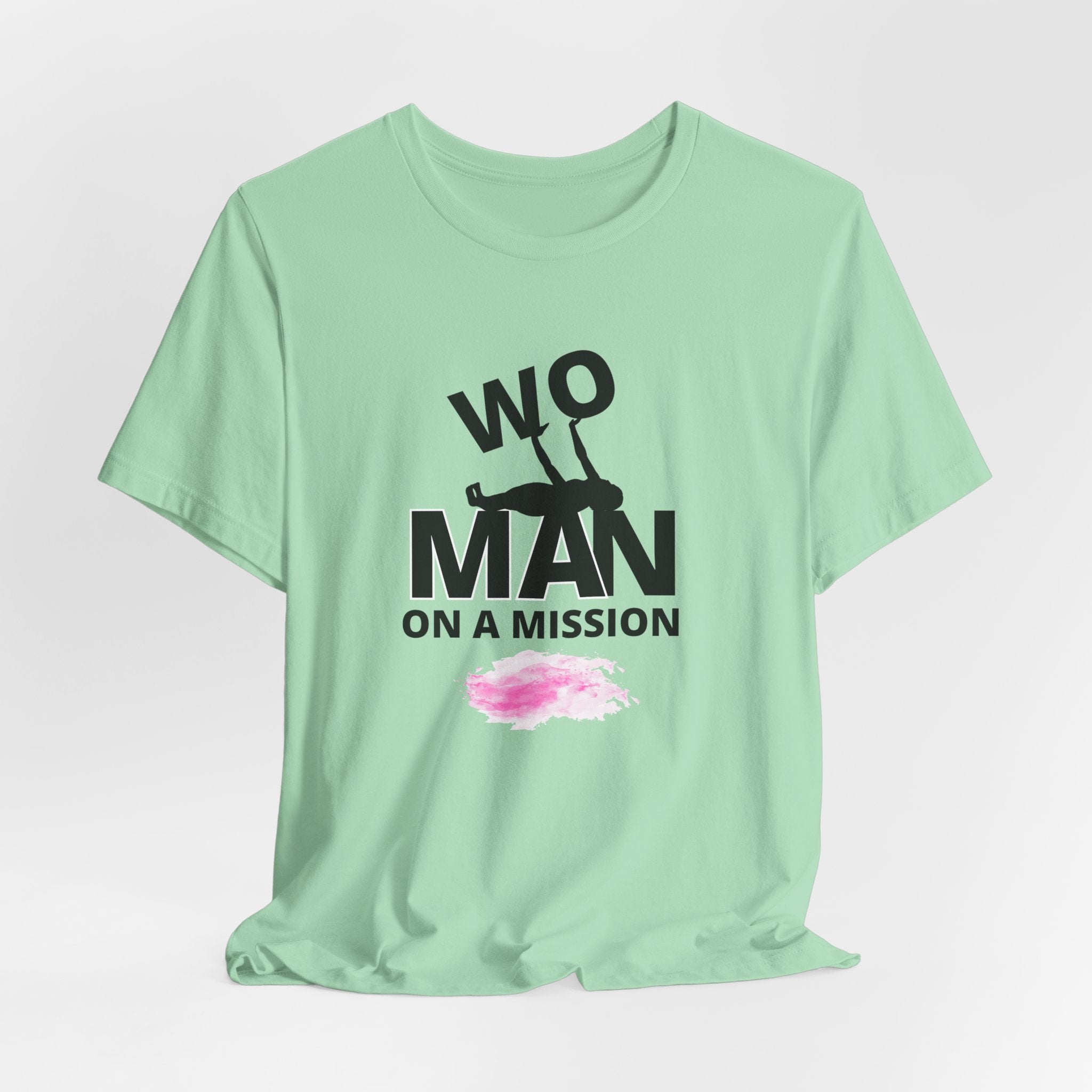 Declare to all that YOU are a WOman on a  Mission Unisex Heavy Cotton Tee, Motivational T-Shirt, Positive Quote Top, Gift for Her, Casual Wear
