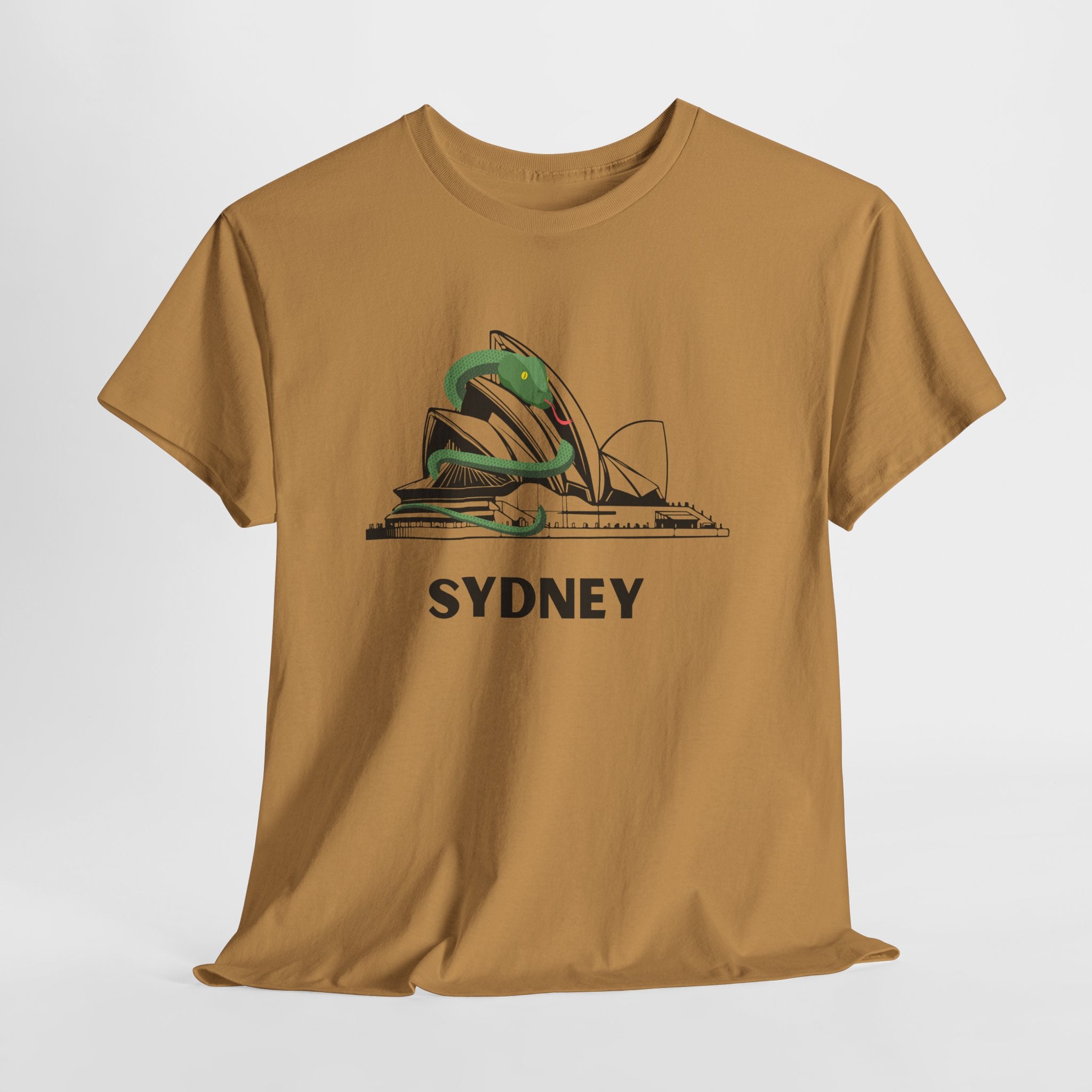 Fun and Quirky Sydney Opera House Graphic Unisex Heavy Cotton Tee Shirt