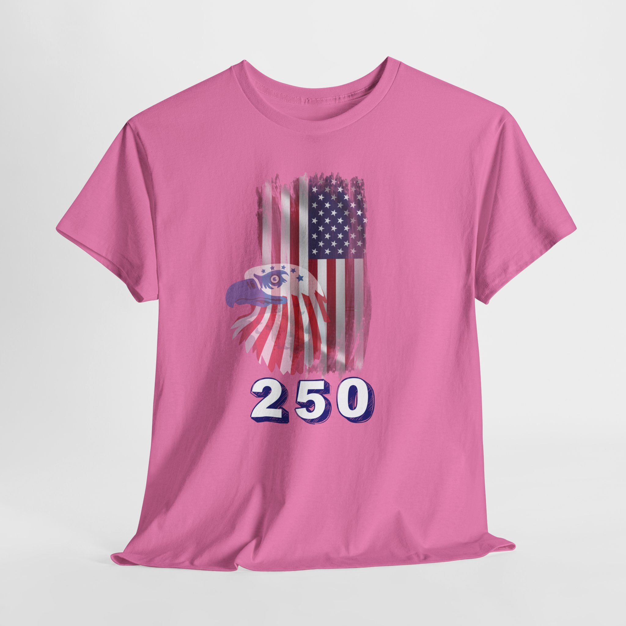 Celebrate the 250th Birthday with Patriotic Flag and Eagle Tee, Unisex T-Shirt, American Flag Shirt, Fourth of July Gift, Freedom Apparel, USA Pride Wear, Casual Summer Top