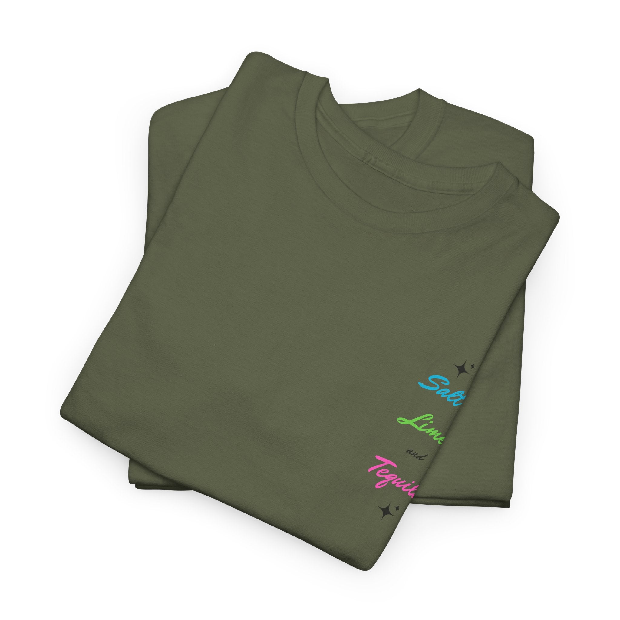 Fun Classic Salt- Lime- Tequila Unisex Heavy Cotton T Shirt, Drink the Summer Up