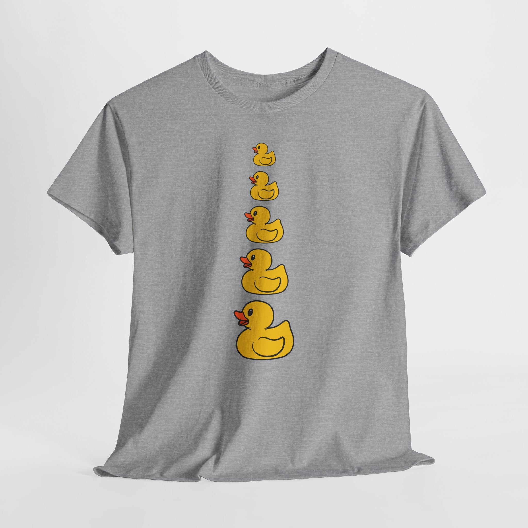 Whimsical Fun Rubber Ducky Tee  Unisex Heavy Cotton Shirt (Adult Sizes Too)