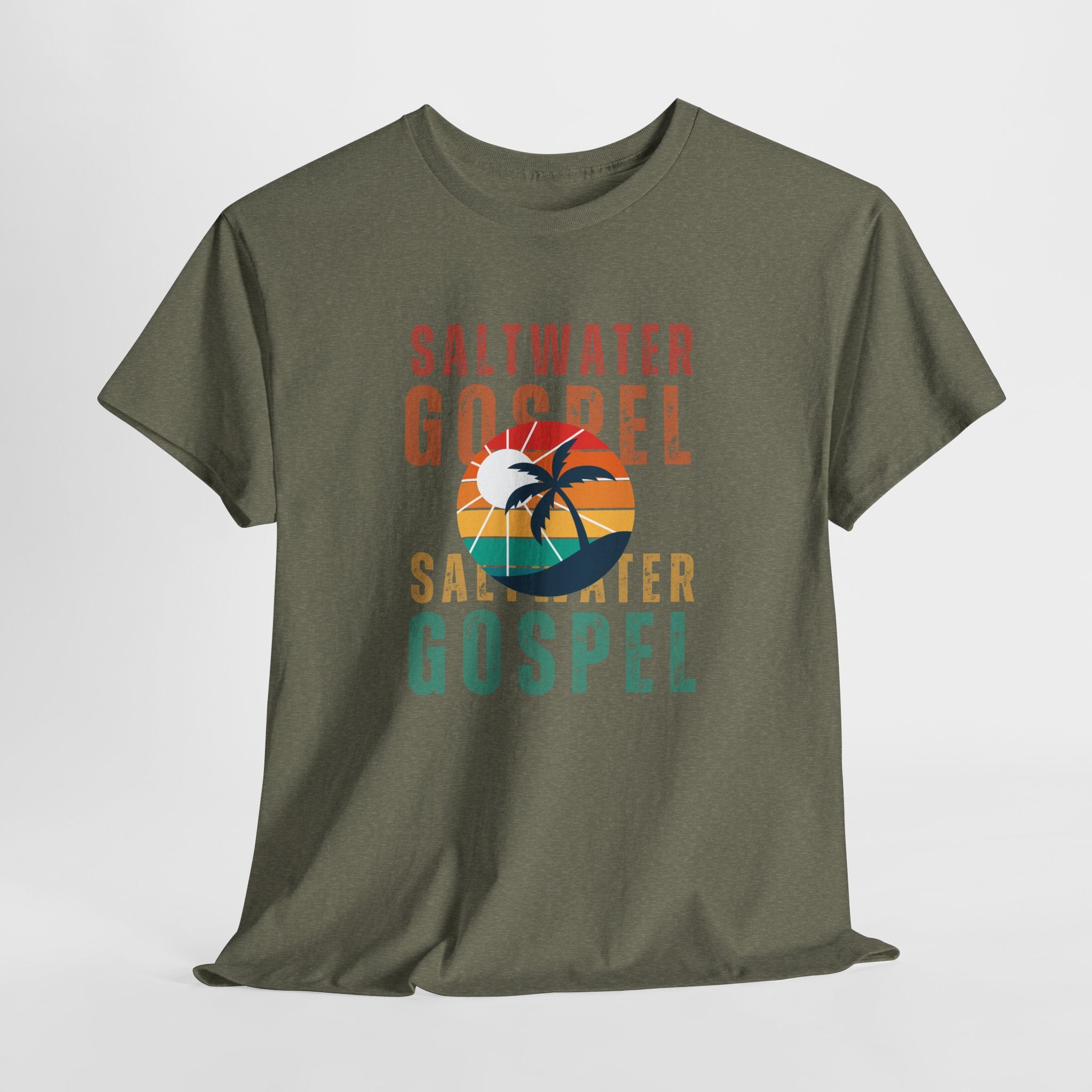 Colorful Retro designed Saltwater Gospel  Unisex T Shirt Perfect for Beach, Party, Workout...or just hangin