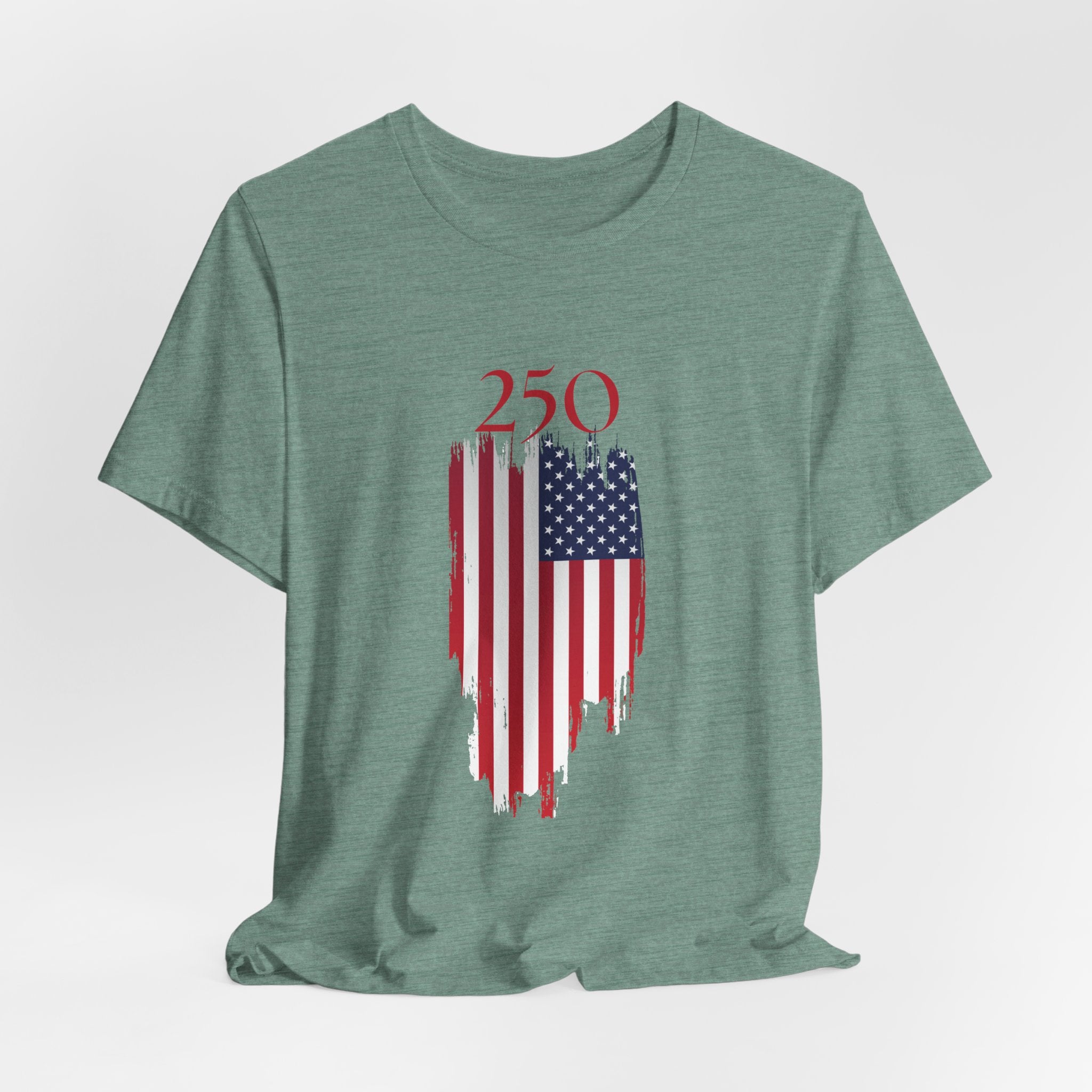 Patriotic 250th USA Birthday Tee, USA Flag Shirt, Unisex Graphic Tee, 4th of July Apparel, Memorial Day Gift, Summer Style