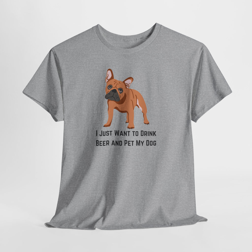 Dog Lover Tee: I Just Want to Drink Beer and Pet My Dog, Unisex Cotton T-Shirt, Gift for Dog Owners, Pet Lovers Apparel, Casual Wear, [...]