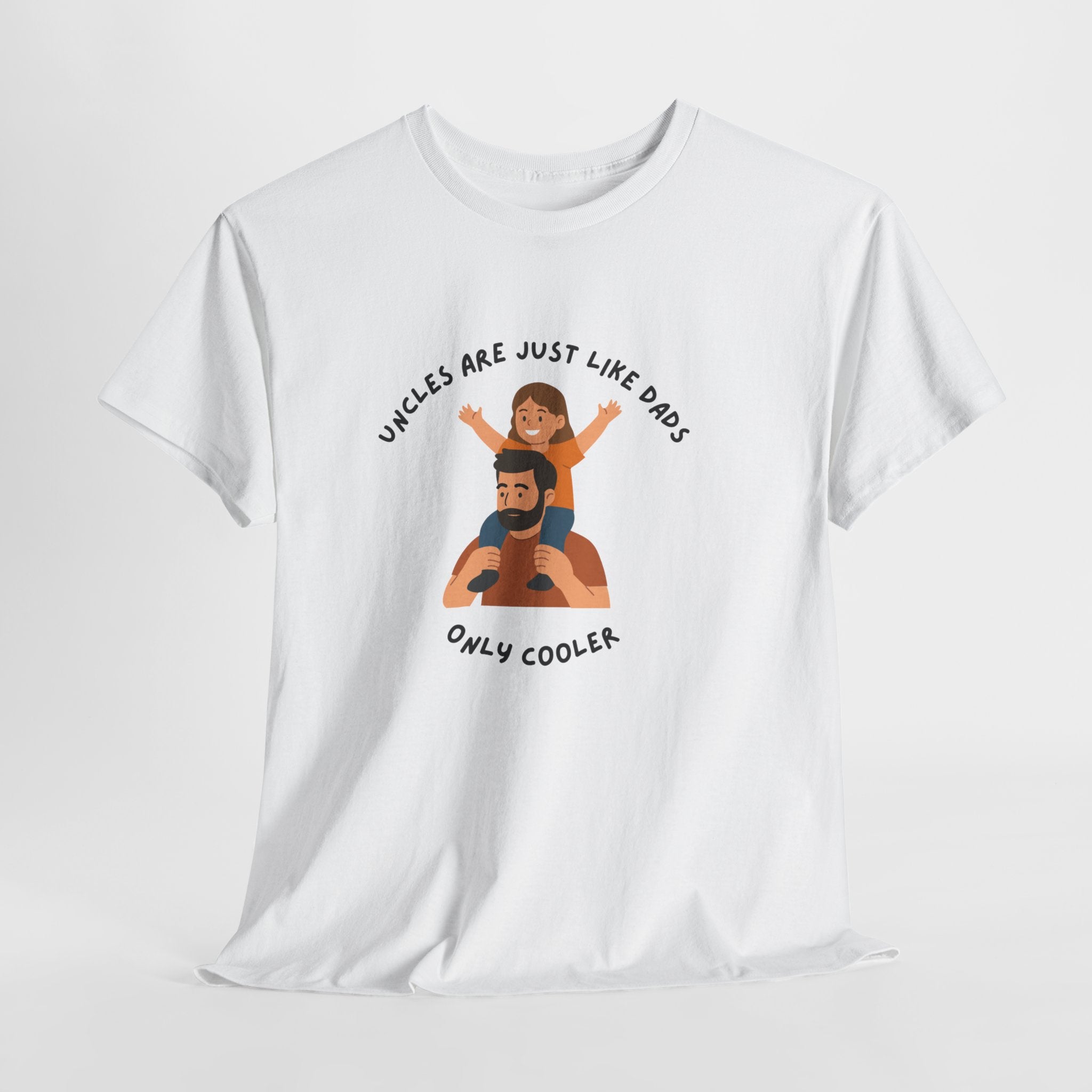 Fun Cool Uncles  (Adult Sizes Available) Tee Shirt  - Unisex Heavy Cotton