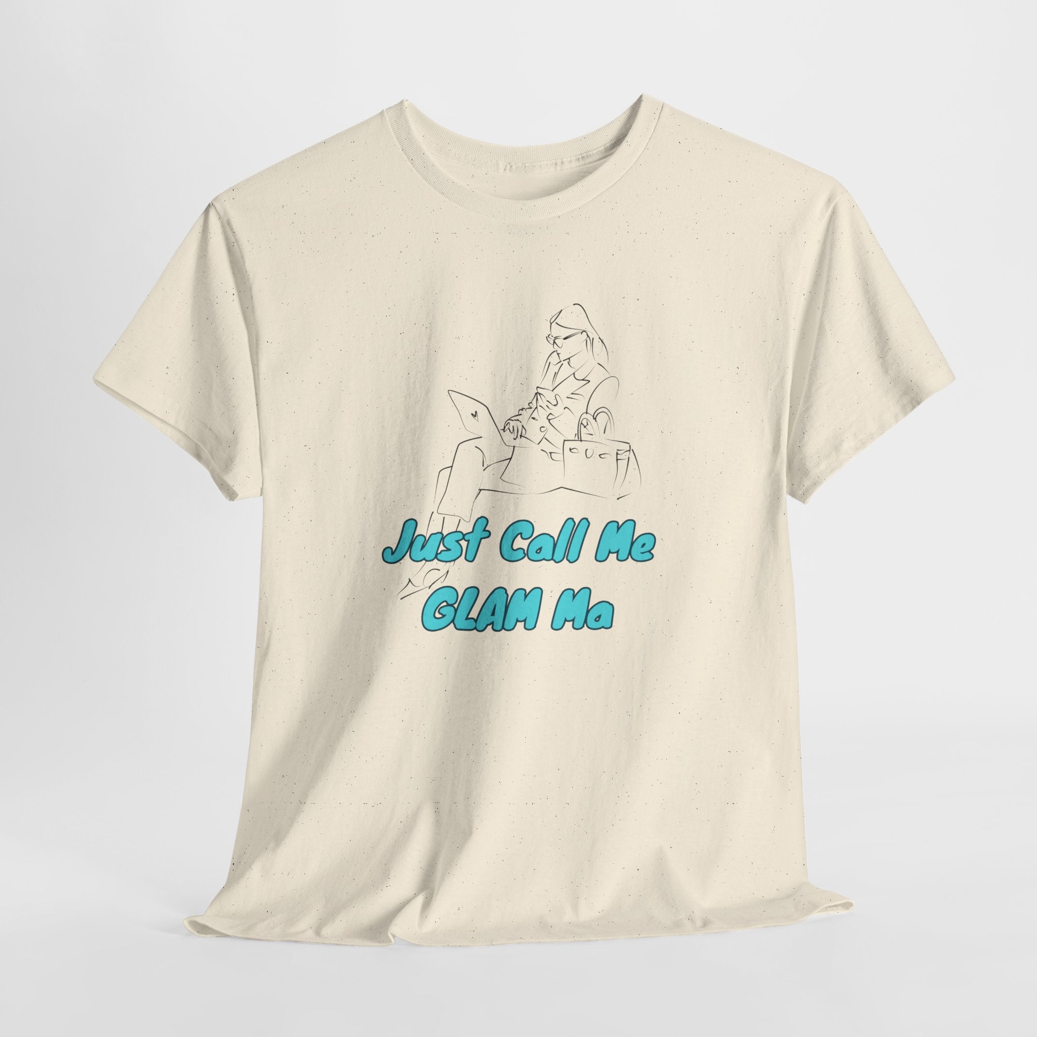 Fun Just Call Me Glam Ma Unisex Tee, Fun Graphic Cotton Shirt, Casual Wear, Gift for Friends, Summer Style, Statement Tee