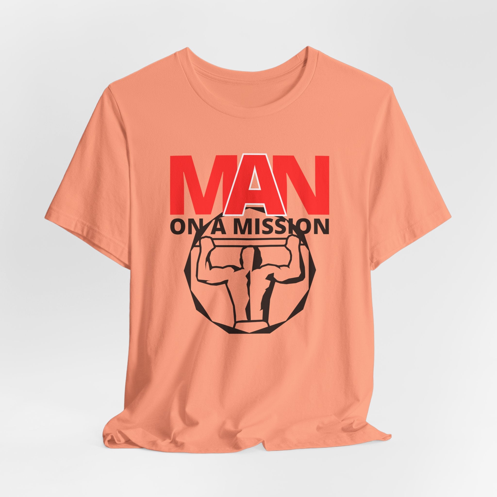 Man On A Mission Unisex Tee - Motivational Fitness T-Shirt, Inspirational Workout Shirt, Gym Apparel, Gift for Him