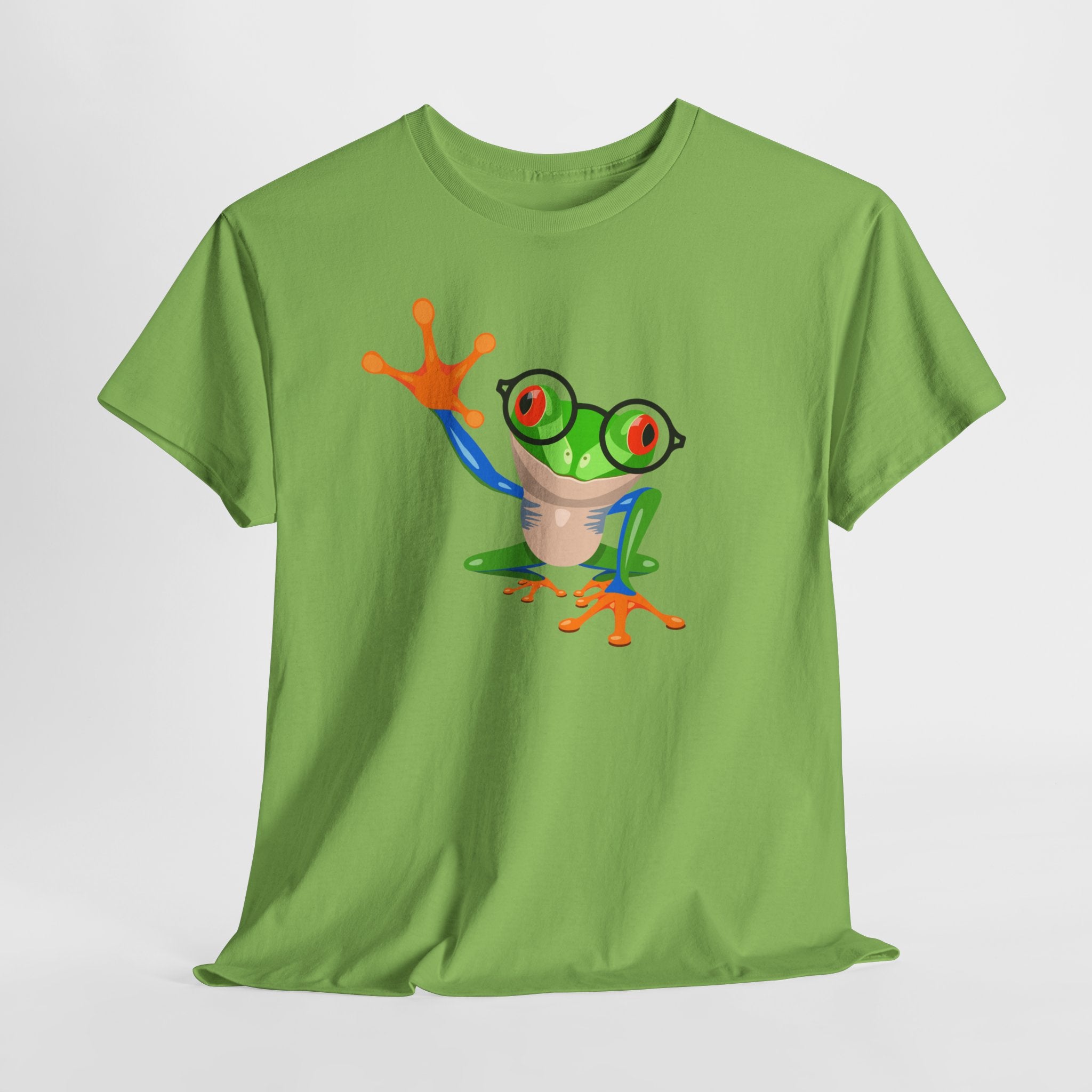 Playful Wizardly Tree Frog Graphic Tee, Unisex Casual Shirt, Funny T-Shirt, Nature Lover Gift, Eco-Friendly Fashion, Animal Lover Apparel