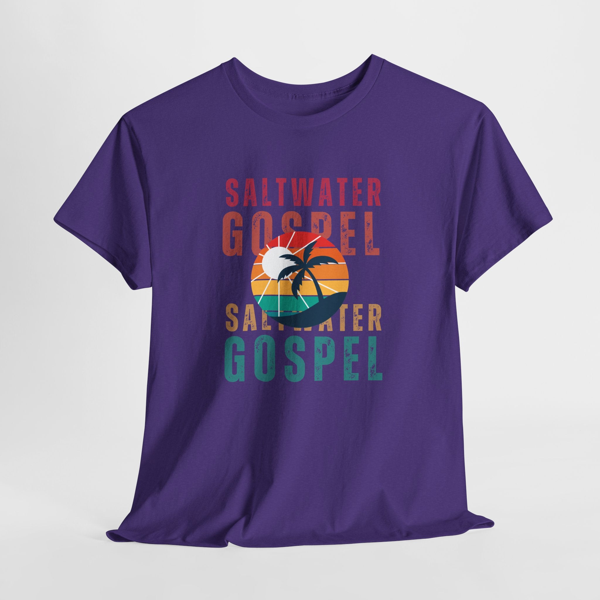 Colorful Retro designed Saltwater Gospel  Unisex T Shirt Perfect for Beach, Party, Workout...or just hangin