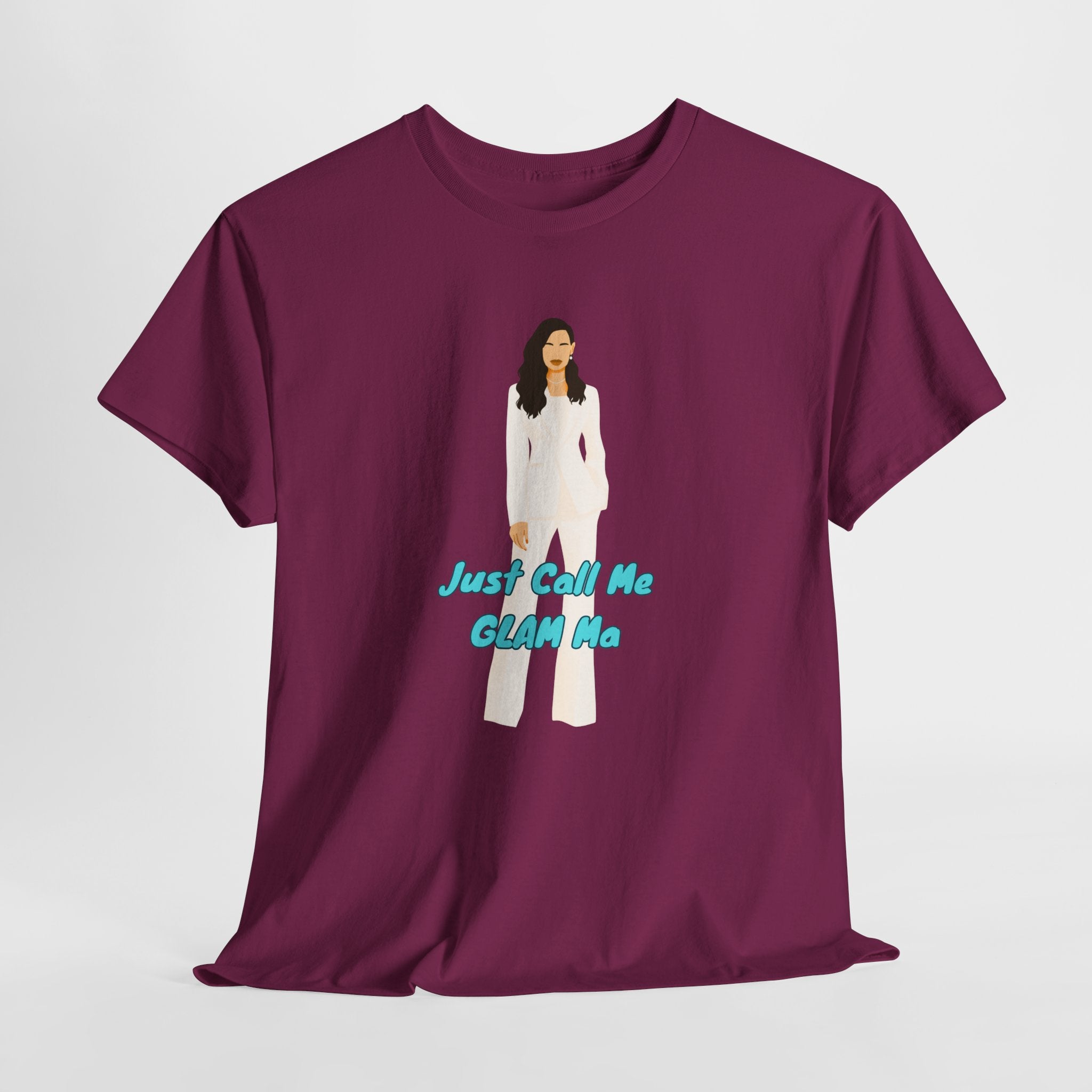 Fun Just Call Me GLAM Ma  Graphic Tee | Unisex Cotton T-Shirt for Everyday Wear, Casual Outfit, Birthday Gift, Friendship Gift, Cute Statement Shirt