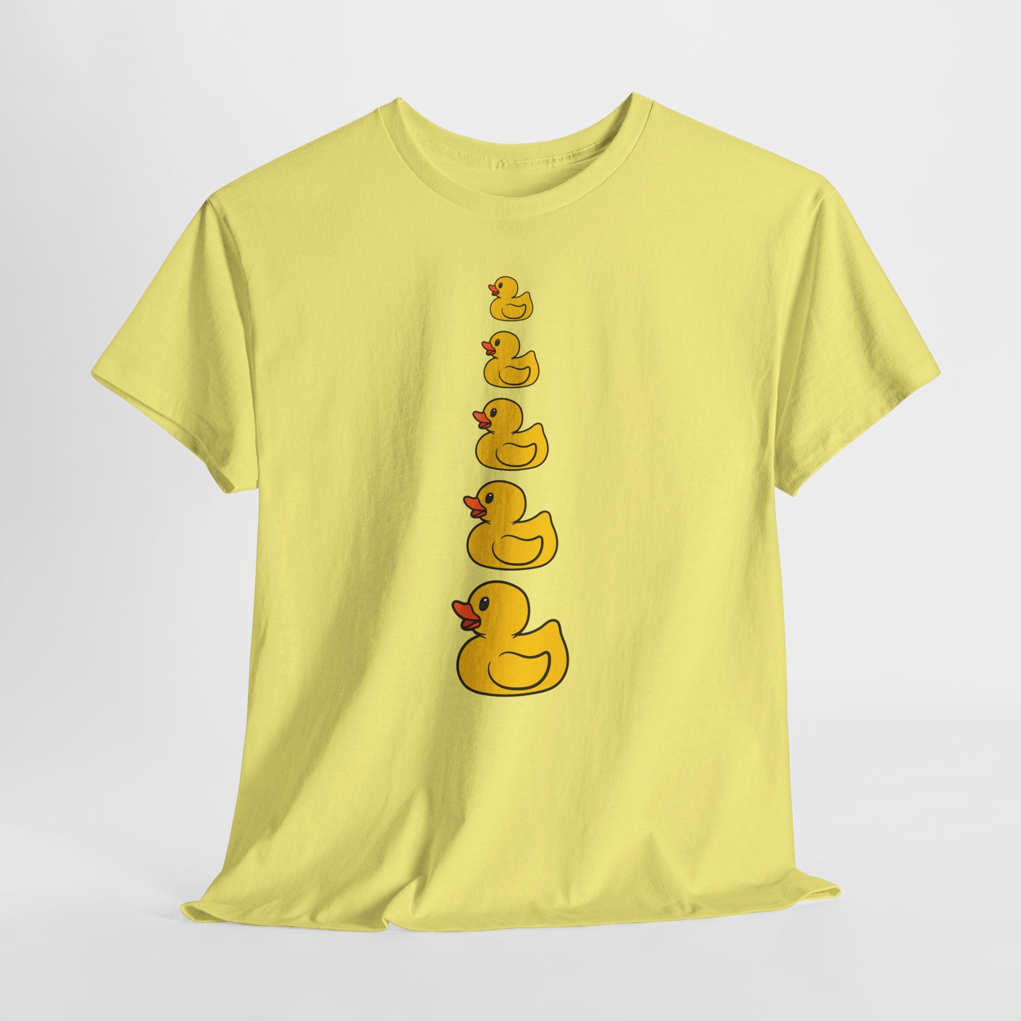 Whimsical Fun Rubber Ducky Tee  Unisex Heavy Cotton Shirt (Adult Sizes Too)