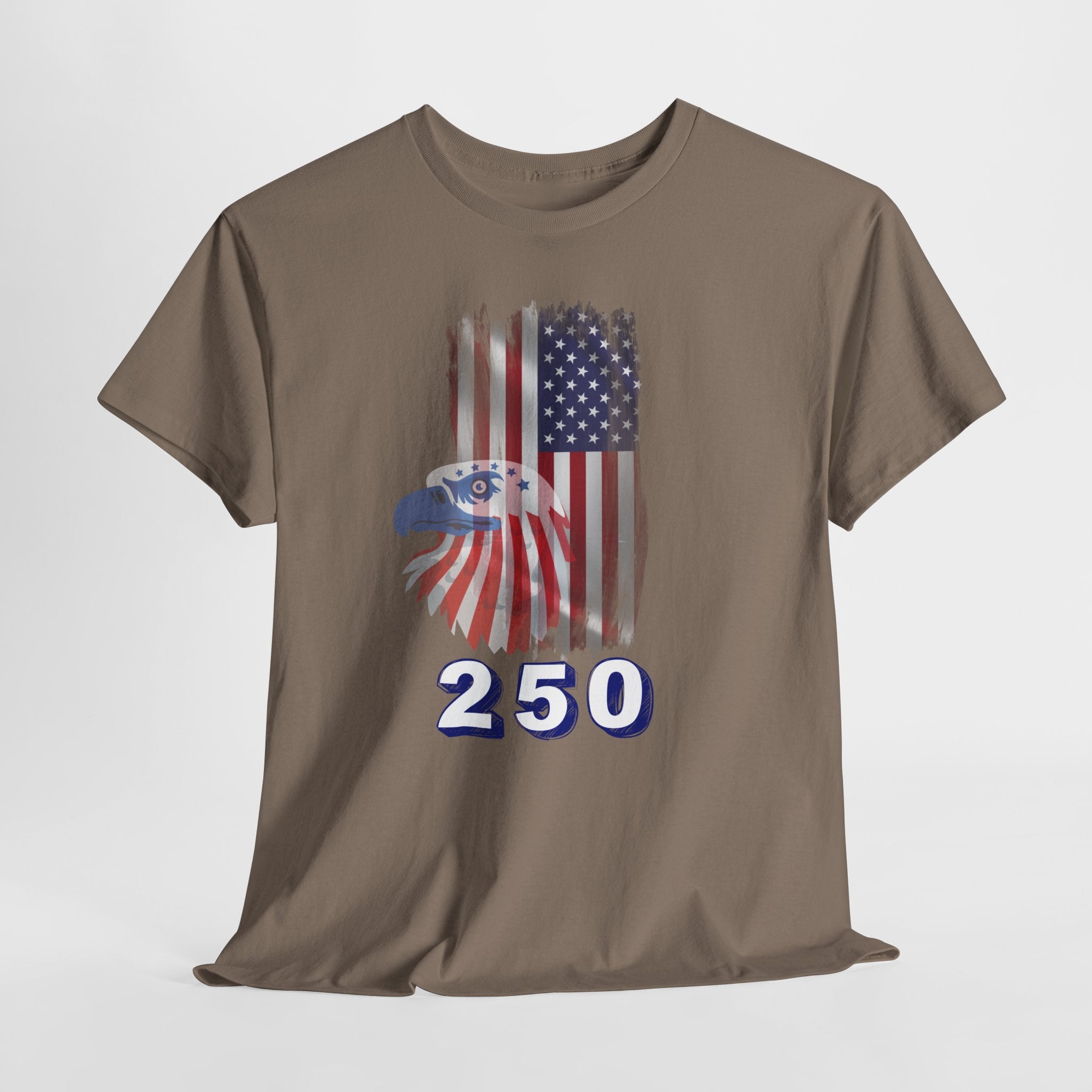 Celebrate the 250th Birthday with Patriotic Flag and Eagle Tee, Unisex T-Shirt, American Flag Shirt, Fourth of July Gift, Freedom Apparel, USA Pride Wear, Casual Summer Top