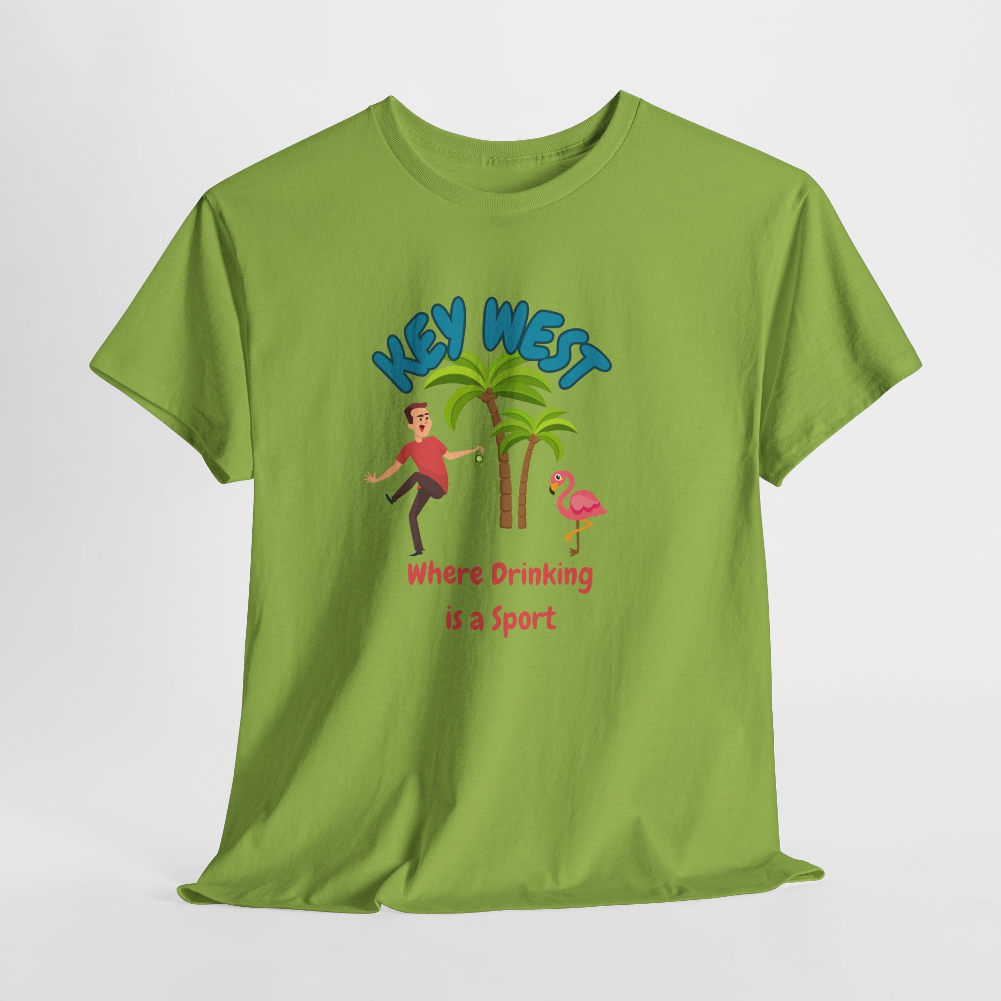Funny Key West Drinking Sport Tee, Summer Vacation Shirt, Beach Party Apparel, Fun Casual Wear, Gift for Travelers