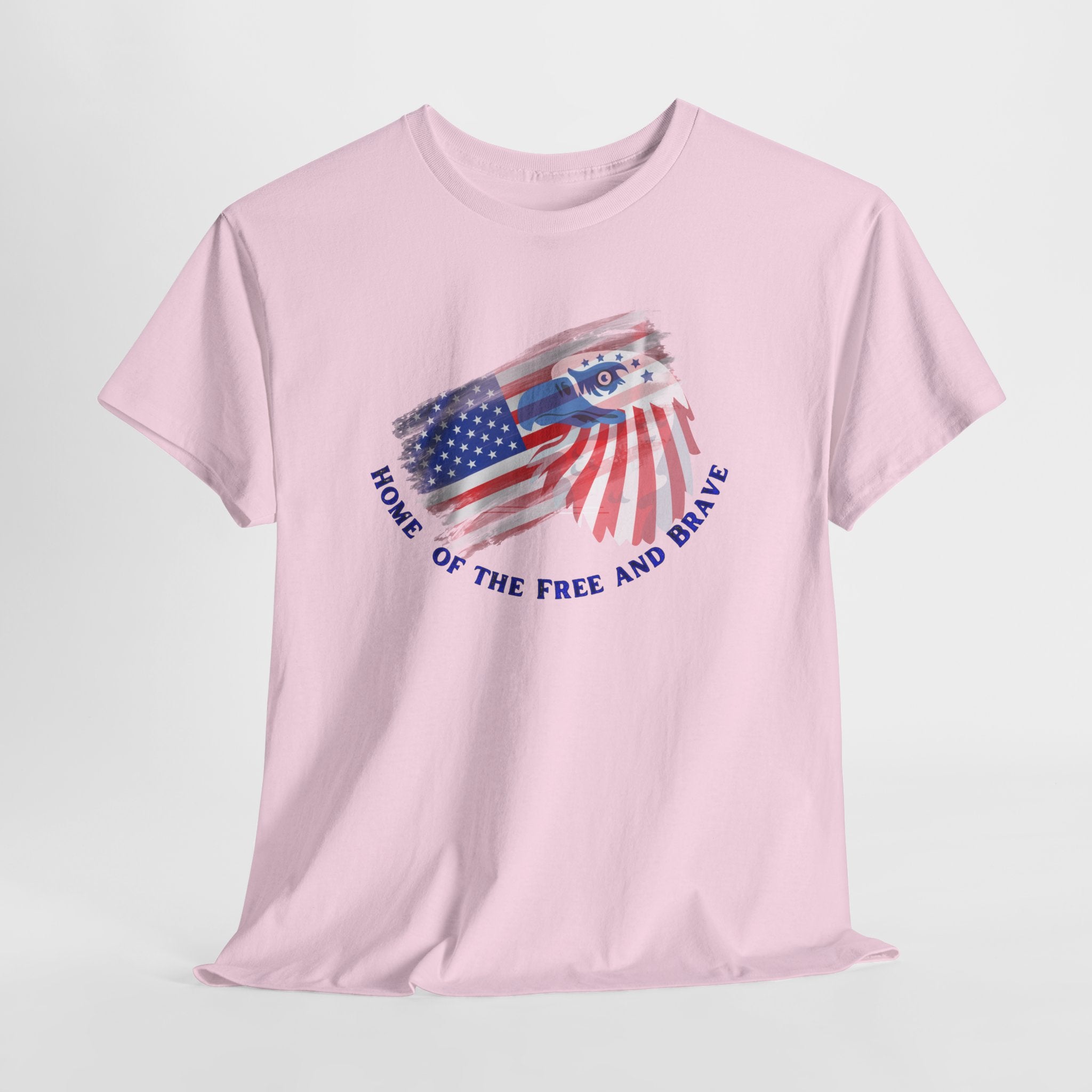 Patriotic Home of the Free and Brave Unisex T-Shirt - Home of the Free and Brave, Veterans Day Gift, Independence Day Tee, Remembrance Shirt, USA Pride Apparel