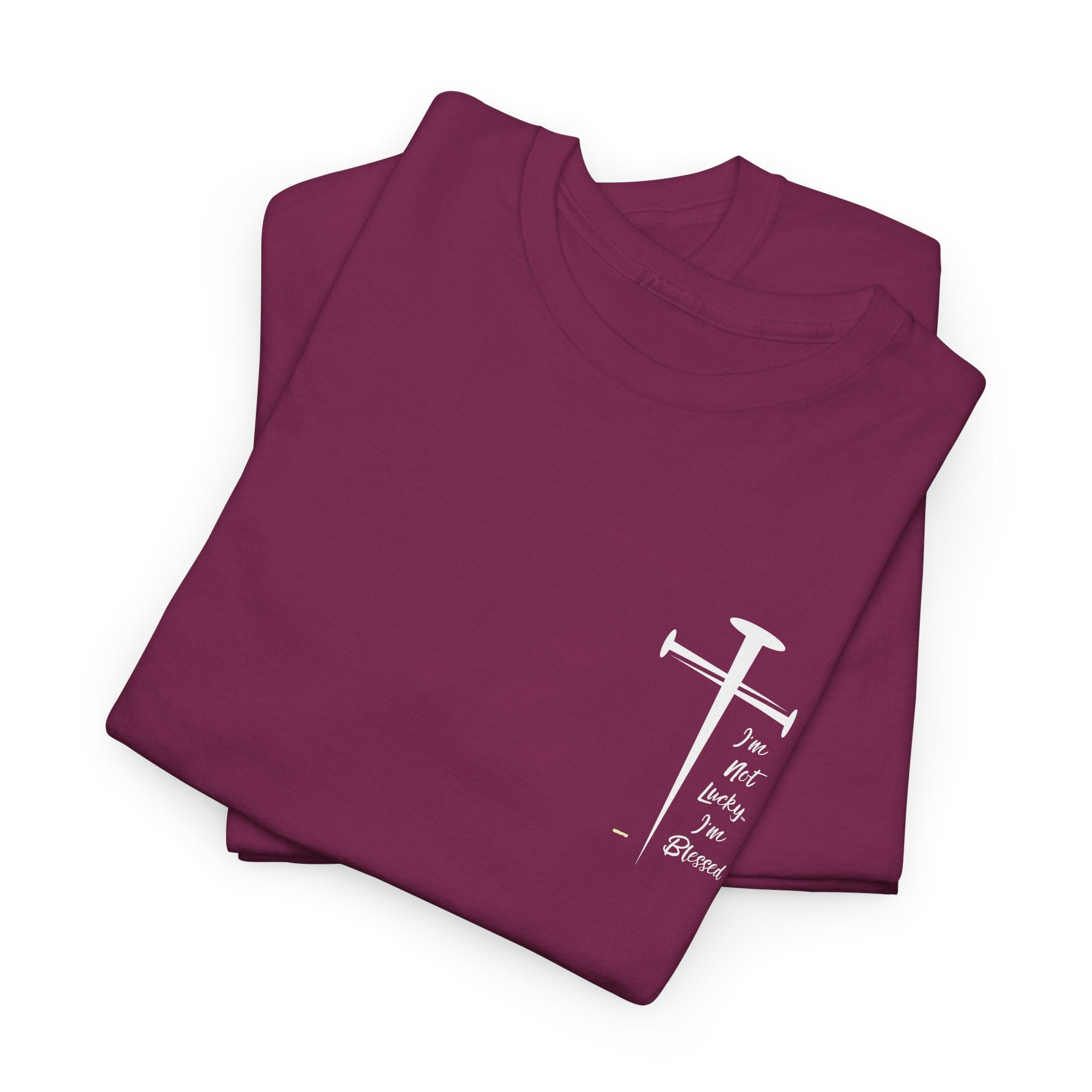 Faith Assertion Unisex Cotton Tee - I'm NOT Lucky...I'm Blessed Comfortable Everyday T-Shirt for All Occasions