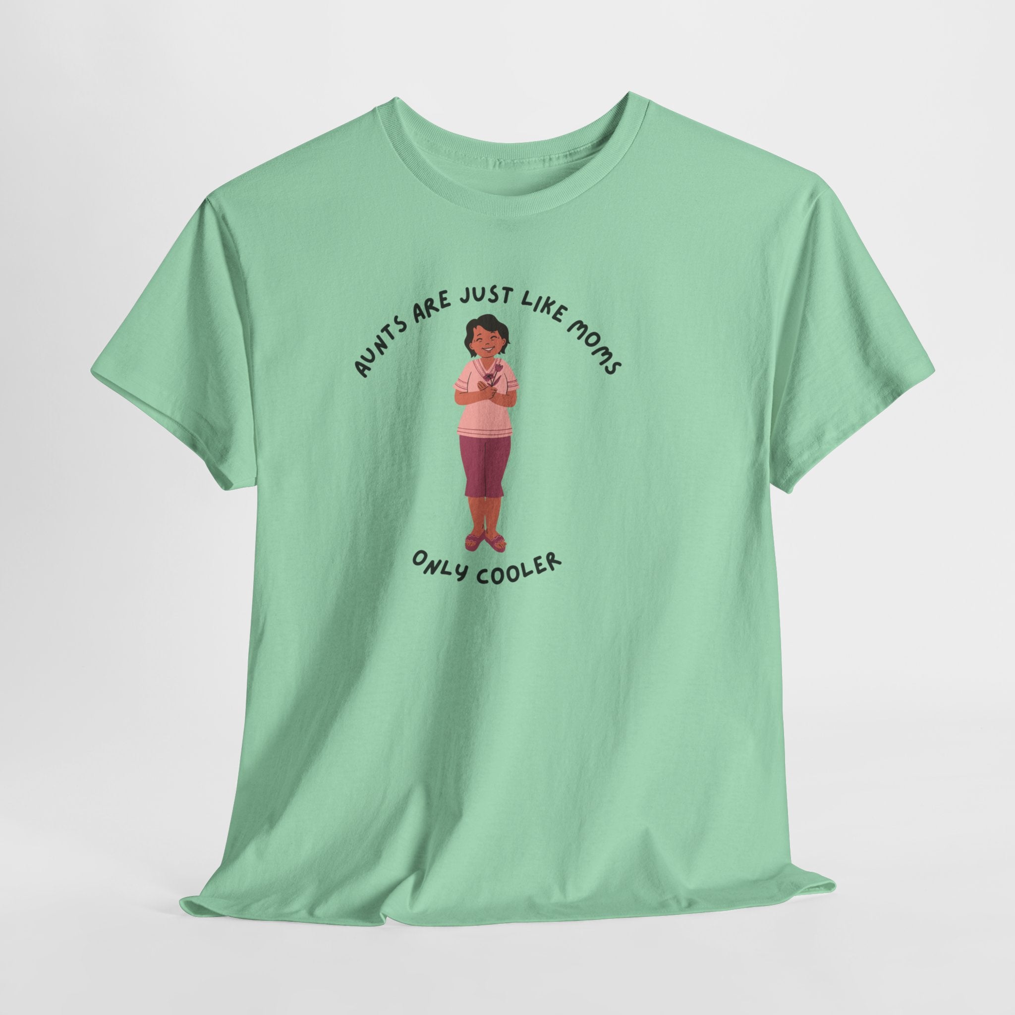 Fun Cool Aunt  Unisex Heavy Cotton Tee Shirt