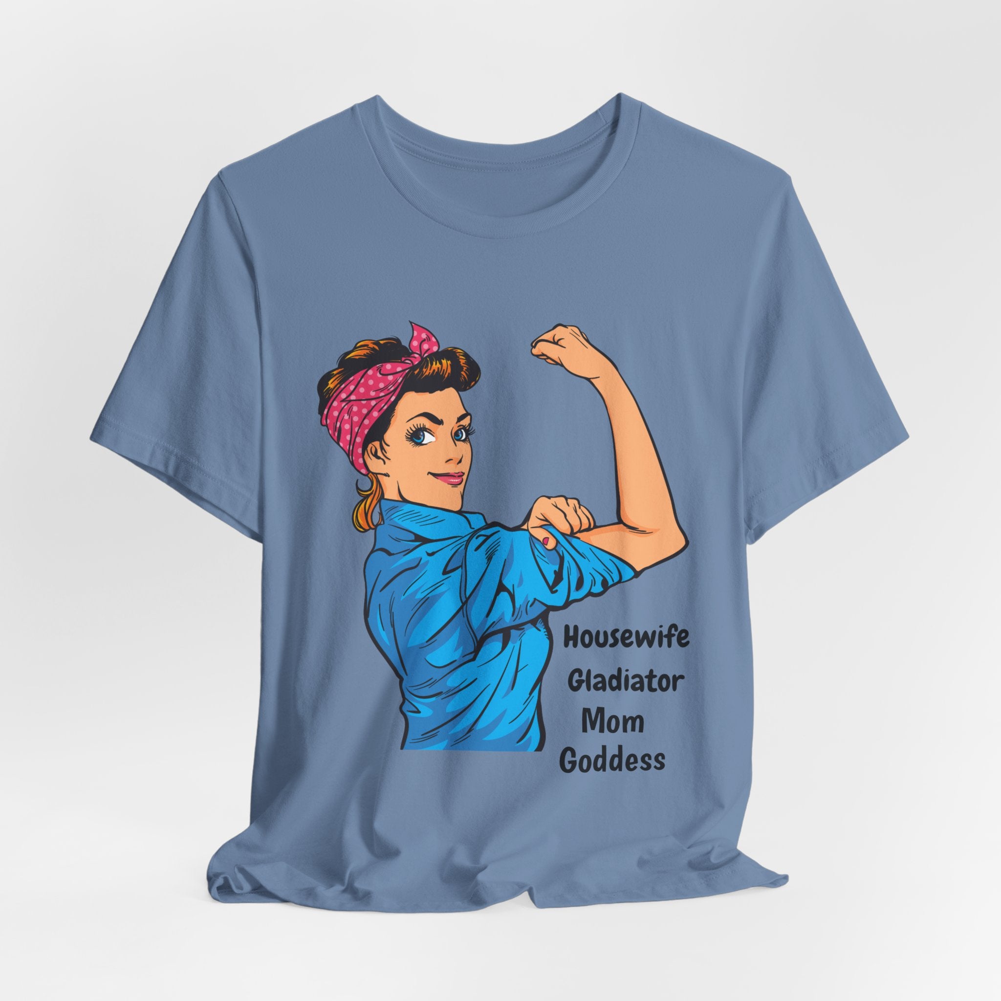 Empowered Housewife/Goddess Tee, Feminist Shirt, Mom Gift, Gladiator T-Shirt, Vintage Style Apparel, Everyday Favorite Tee