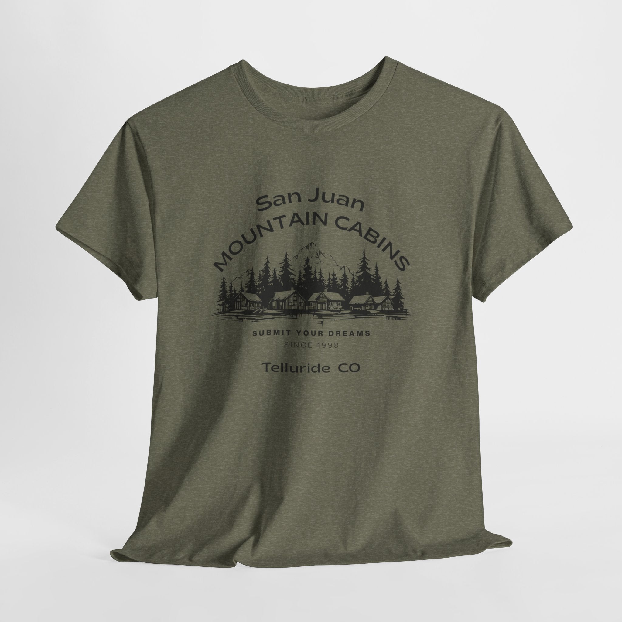Ultra Exclusive San Juan Mountain Cabins Telluride, Colorado Unisex Tee -