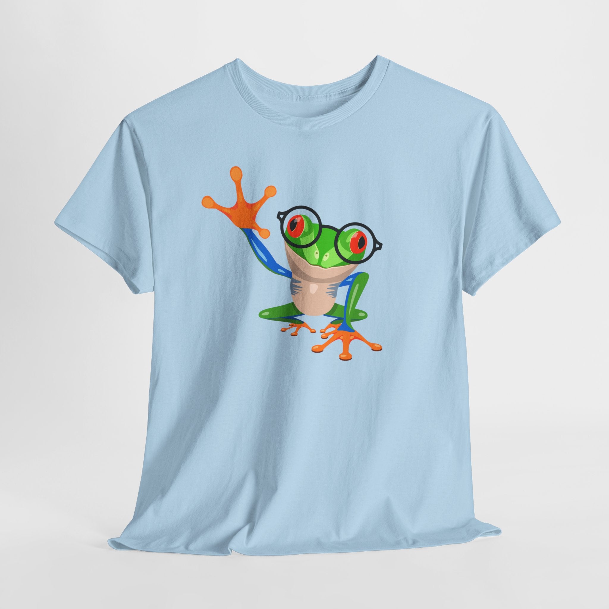 Playful Wizardly Tree Frog Graphic Tee, Unisex Casual Shirt, Funny T-Shirt, Nature Lover Gift, Eco-Friendly Fashion, Animal Lover Apparel