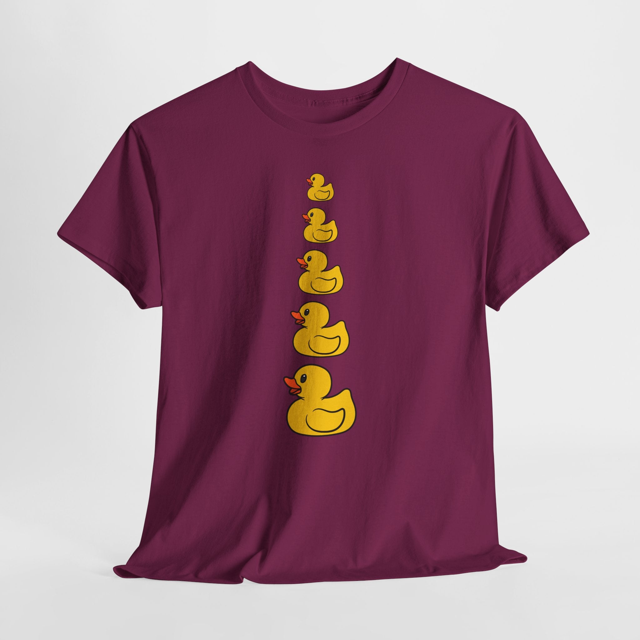 Whimsical Fun Rubber Ducky Tee  Unisex Heavy Cotton Shirt (Adult Sizes Too)