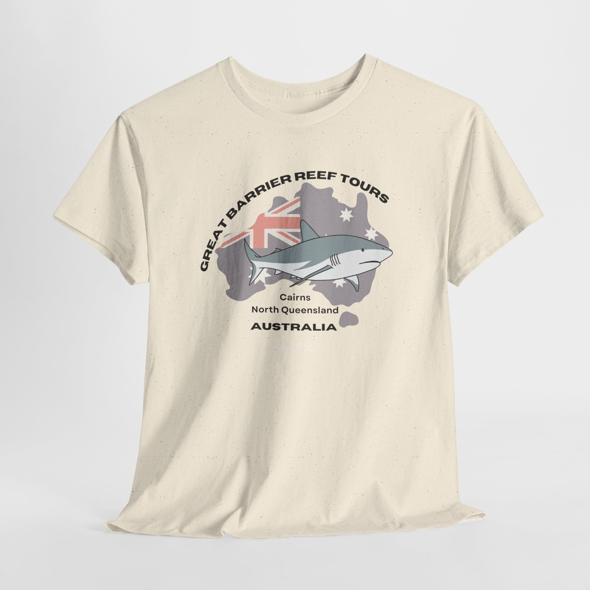 Great Barrier Reef Tours  Cairns, Australia Unisex Heavy Cotton Tee | Perfect for Beach Lovers, Gift Idea, Summer Vibes, Vacation T-Shirt, Casual Wear