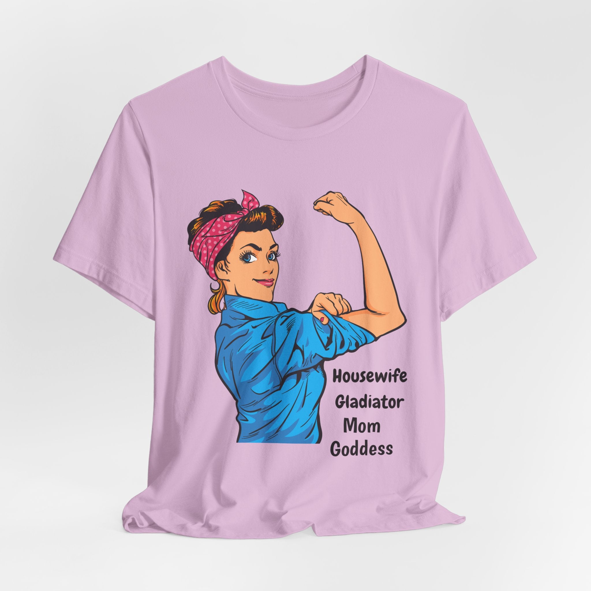 Empowered Housewife/Goddess Tee, Feminist Shirt, Mom Gift, Gladiator T-Shirt, Vintage Style Apparel, Everyday Favorite Tee
