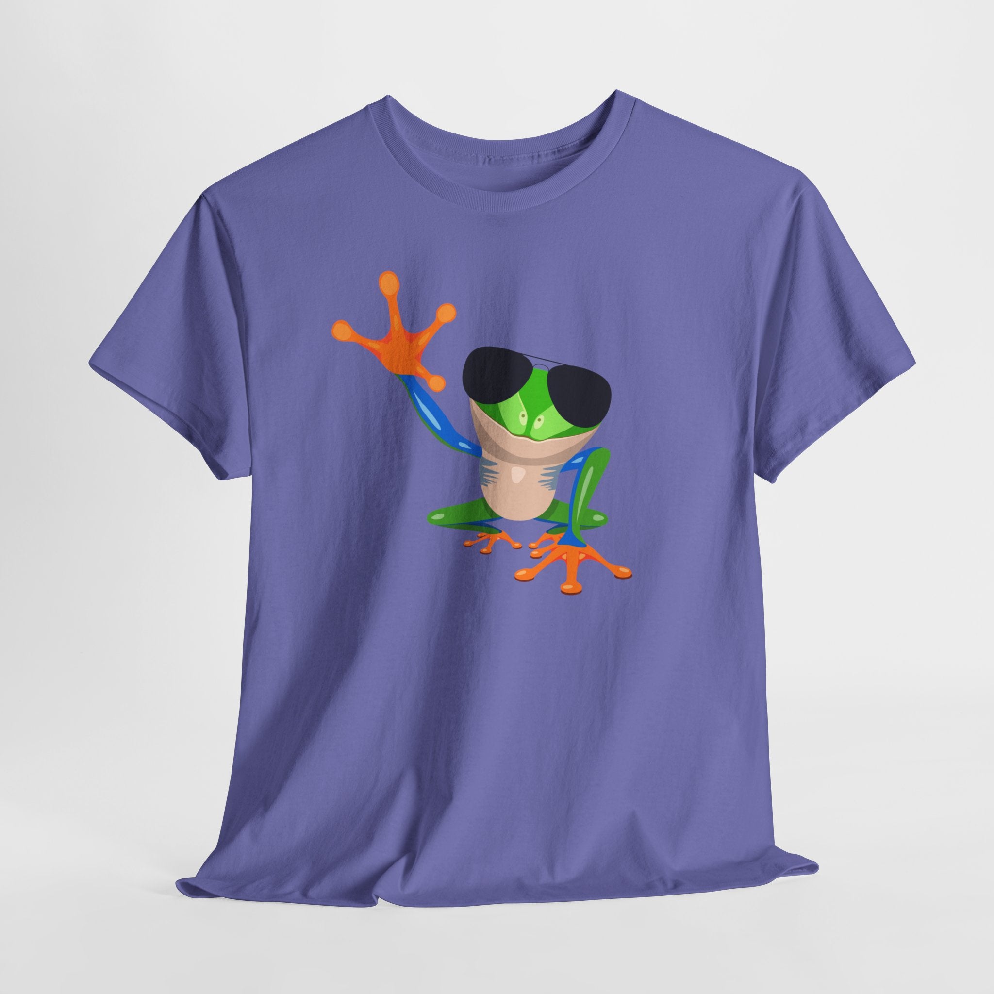 Cool Aviator Tree Frog Unisex Tee, Fun Unisex T-Shirt, Unique Gift for Nature Lovers, Casual Wear, Summer Outfit, Gift Idea for Kids