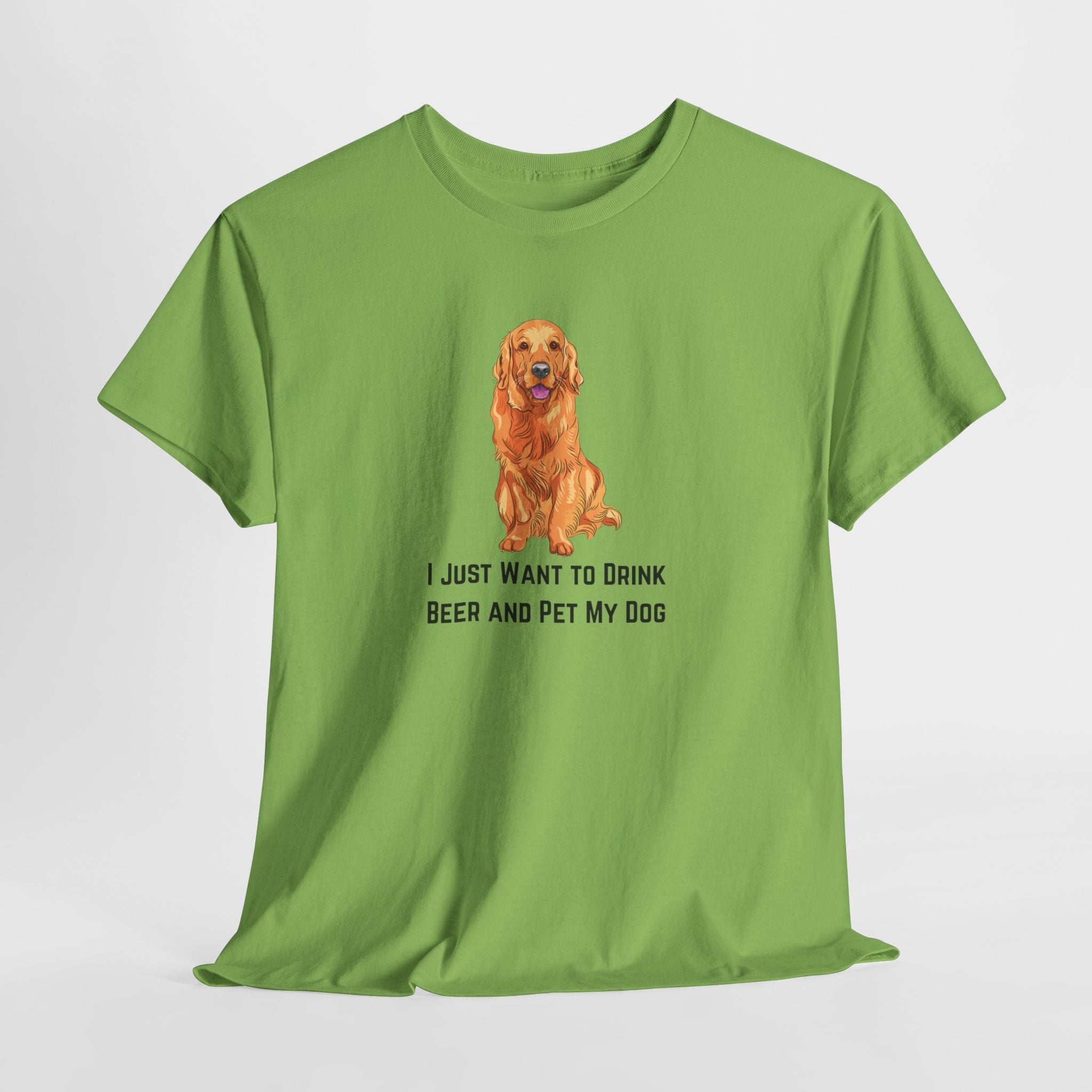 Funny Dog Lover Tee, I Just Want to Drink Beer and Pet My Dog Shirt, Perfect Gift for Dog Owners, Casual Wear for Pet Lovers, Great [...]