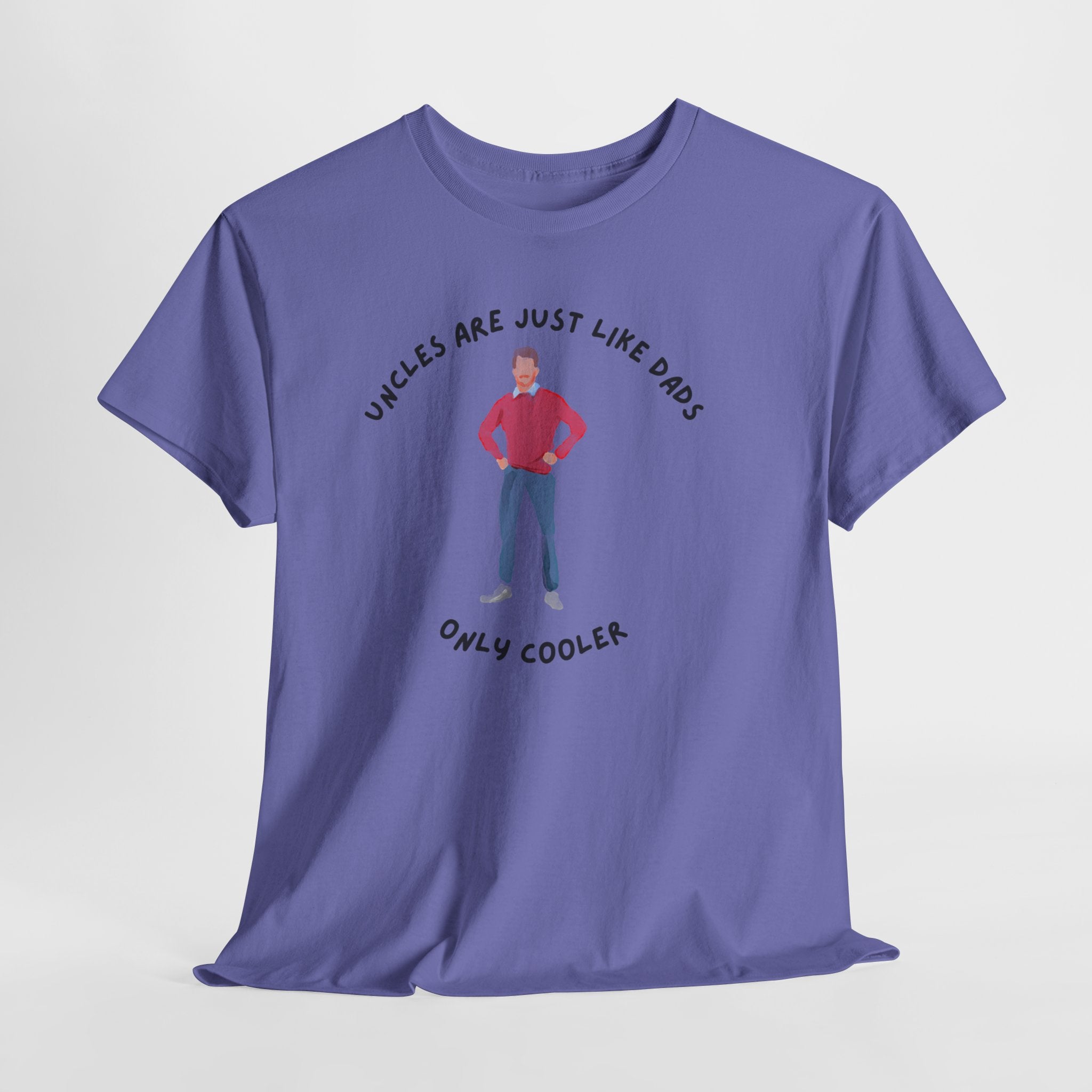 Fun Cool Uncle Tee Shirt - Unisex Heavy Cotton
