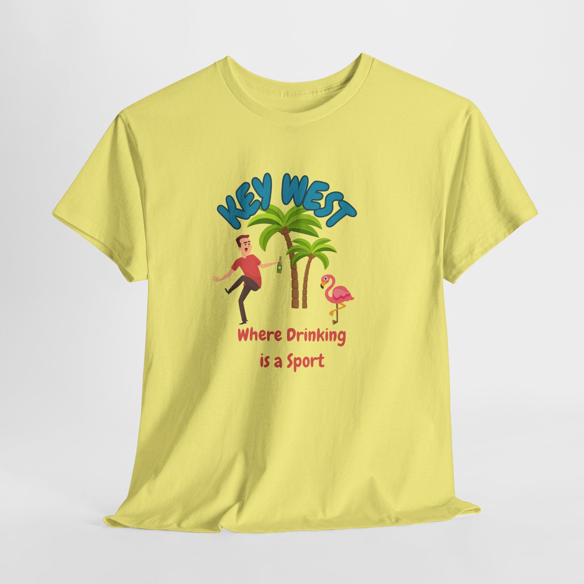 Funny Key West Drinking Sport Tee, Summer Vacation Shirt, Beach Party Apparel, Fun Casual Wear, Gift for Travelers