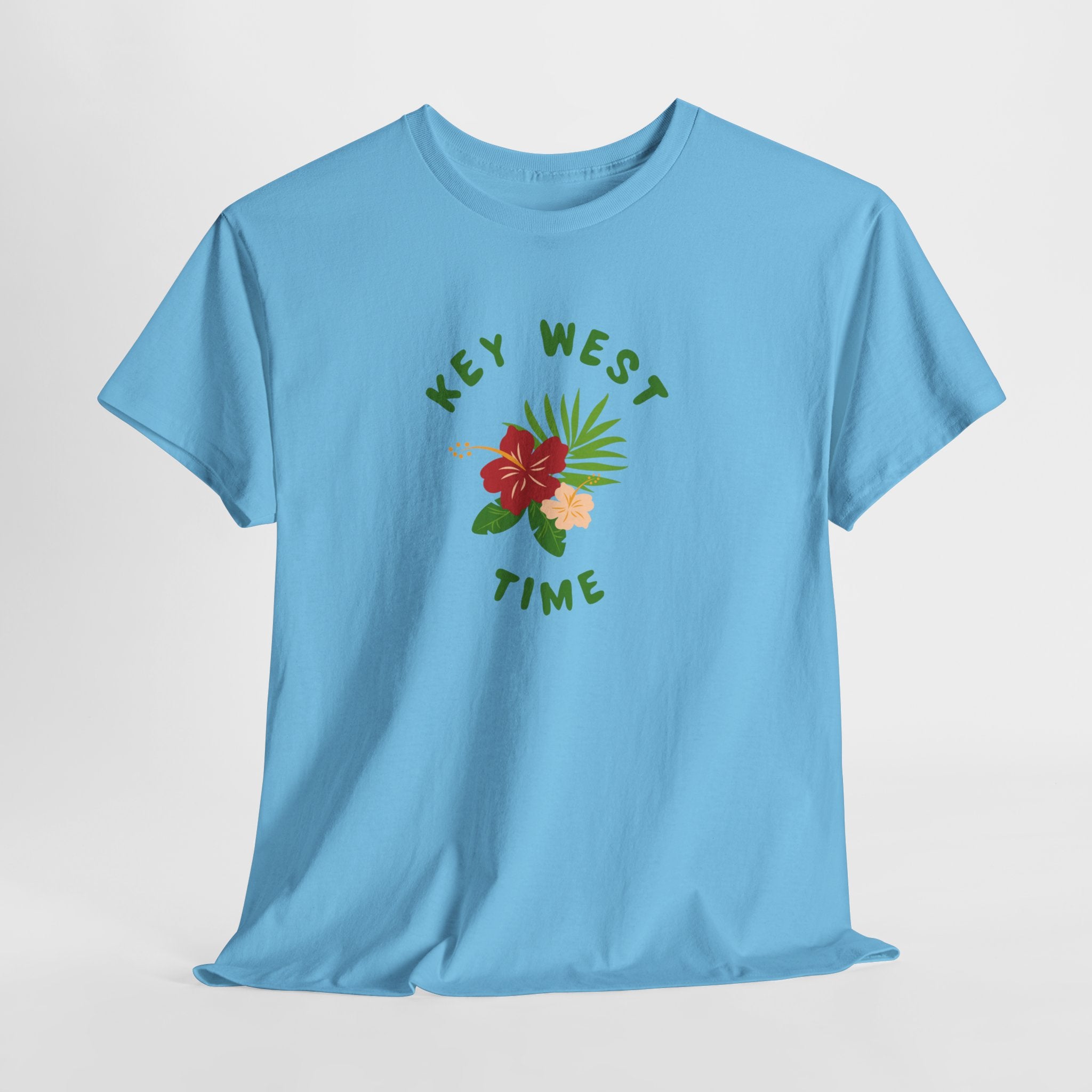 Who wouldn't want to Live on Key West Time  Fun Tropical Beachy Unisex Tee Shirt