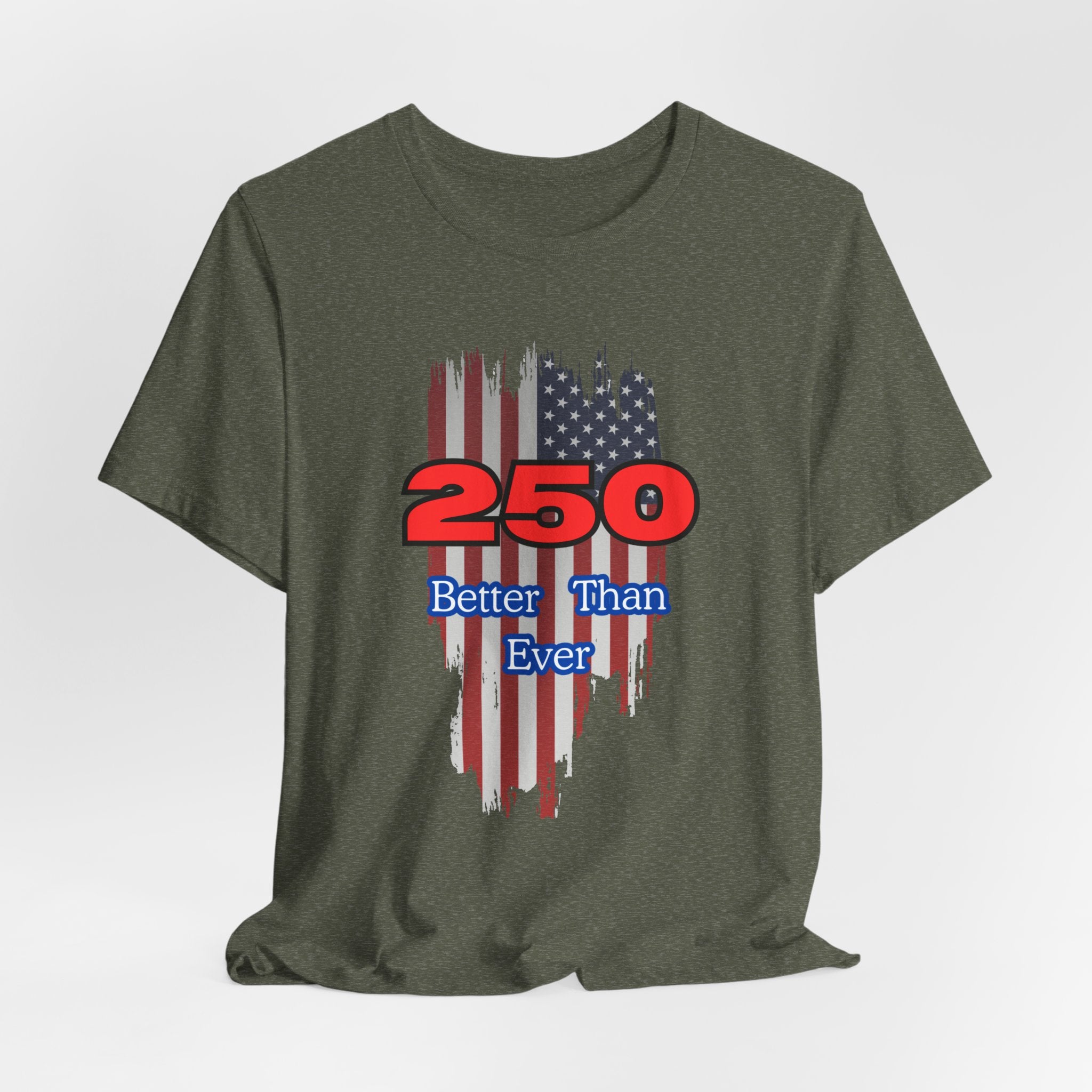 Celebrate USA's 250th Birthday with this Patriotic: Unisex Jersey Tee for Holidays, Fun Events, Gifts, Casual Wear, Patriotic Celebrations