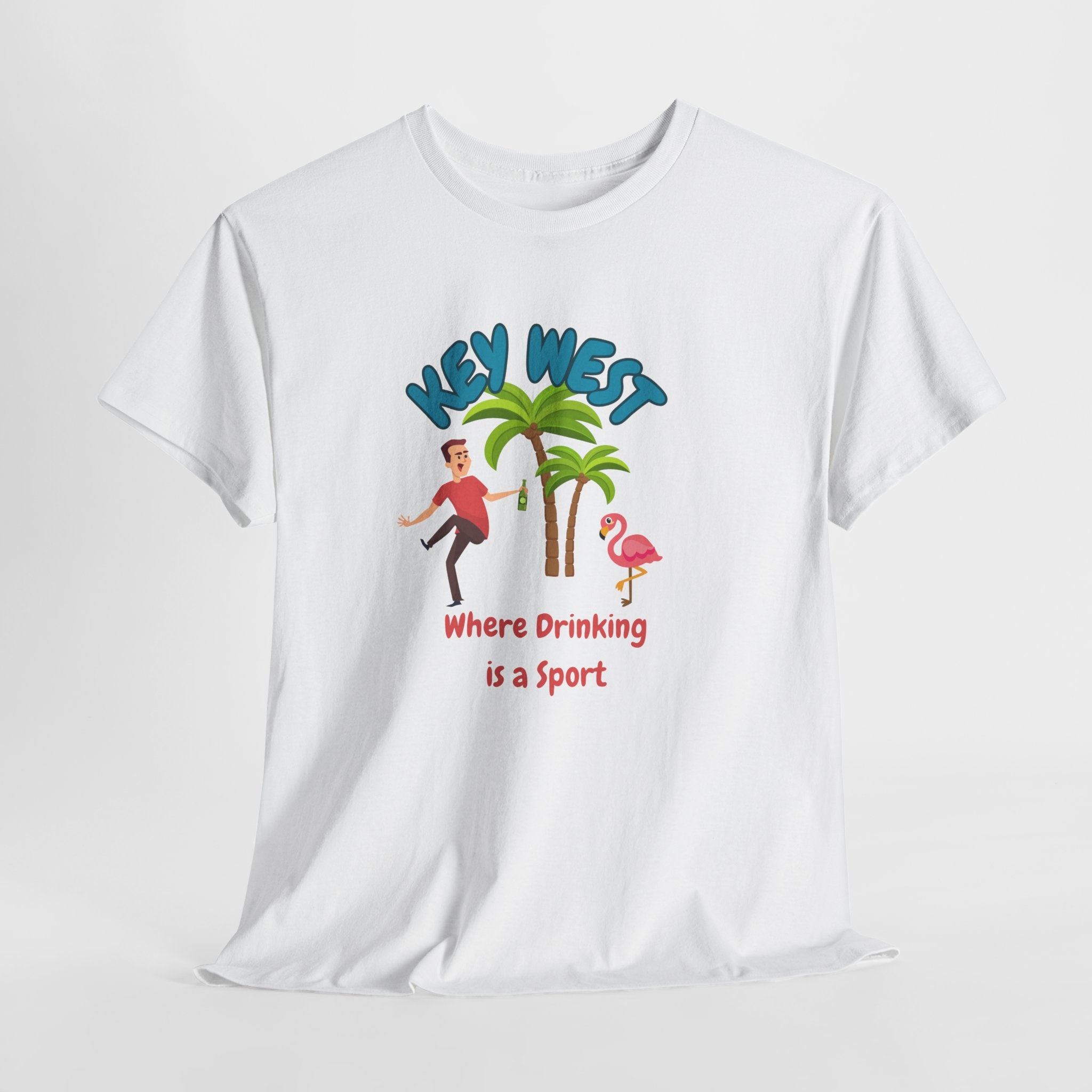 Funny Key West Drinking Sport Tee, Summer Vacation Shirt, Beach Party Apparel, Fun Casual Wear, Gift for Travelers