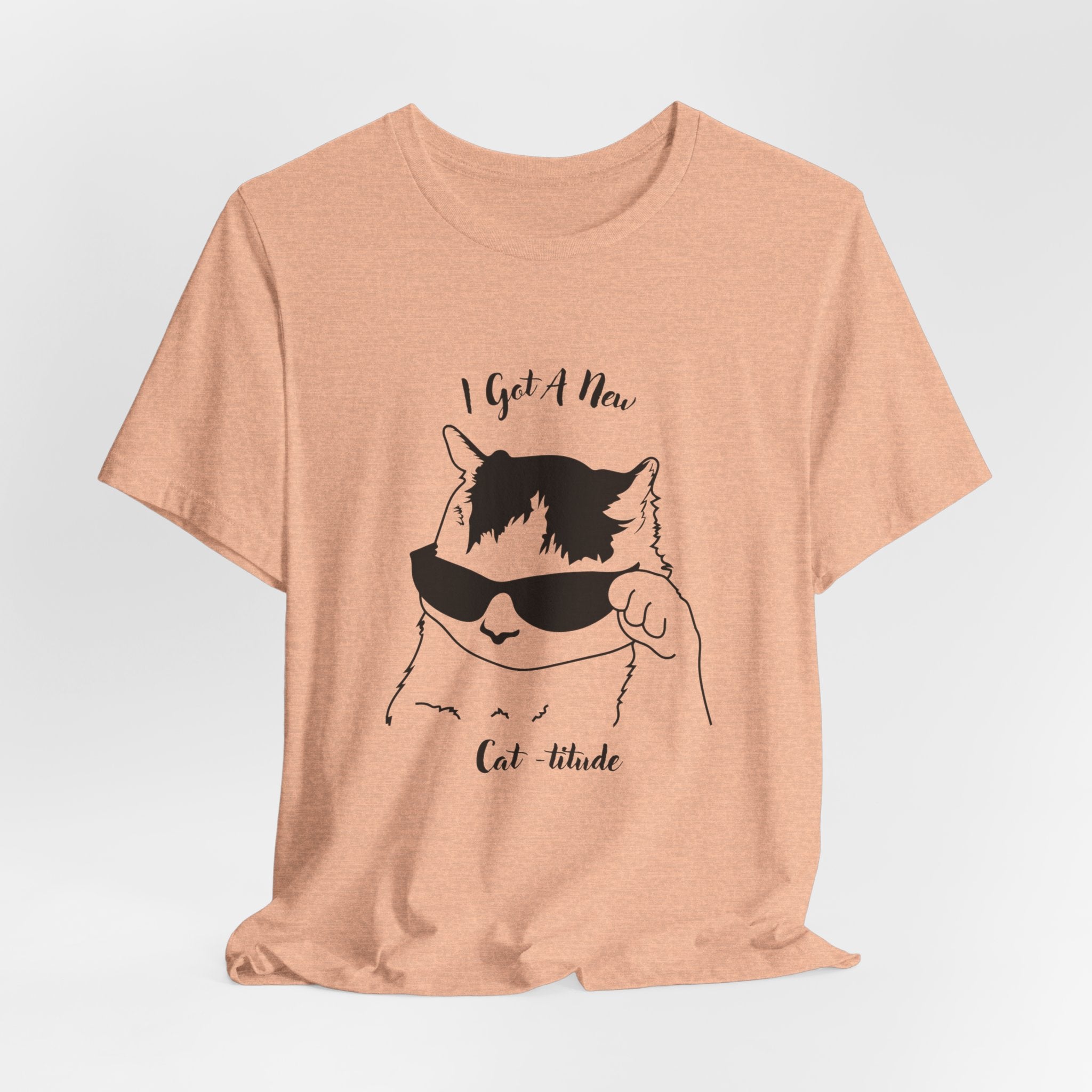 Cat Lovers Show Your Cool Cat - titude  with this Fun Heavy Cotton Unisex Tee Shirt
