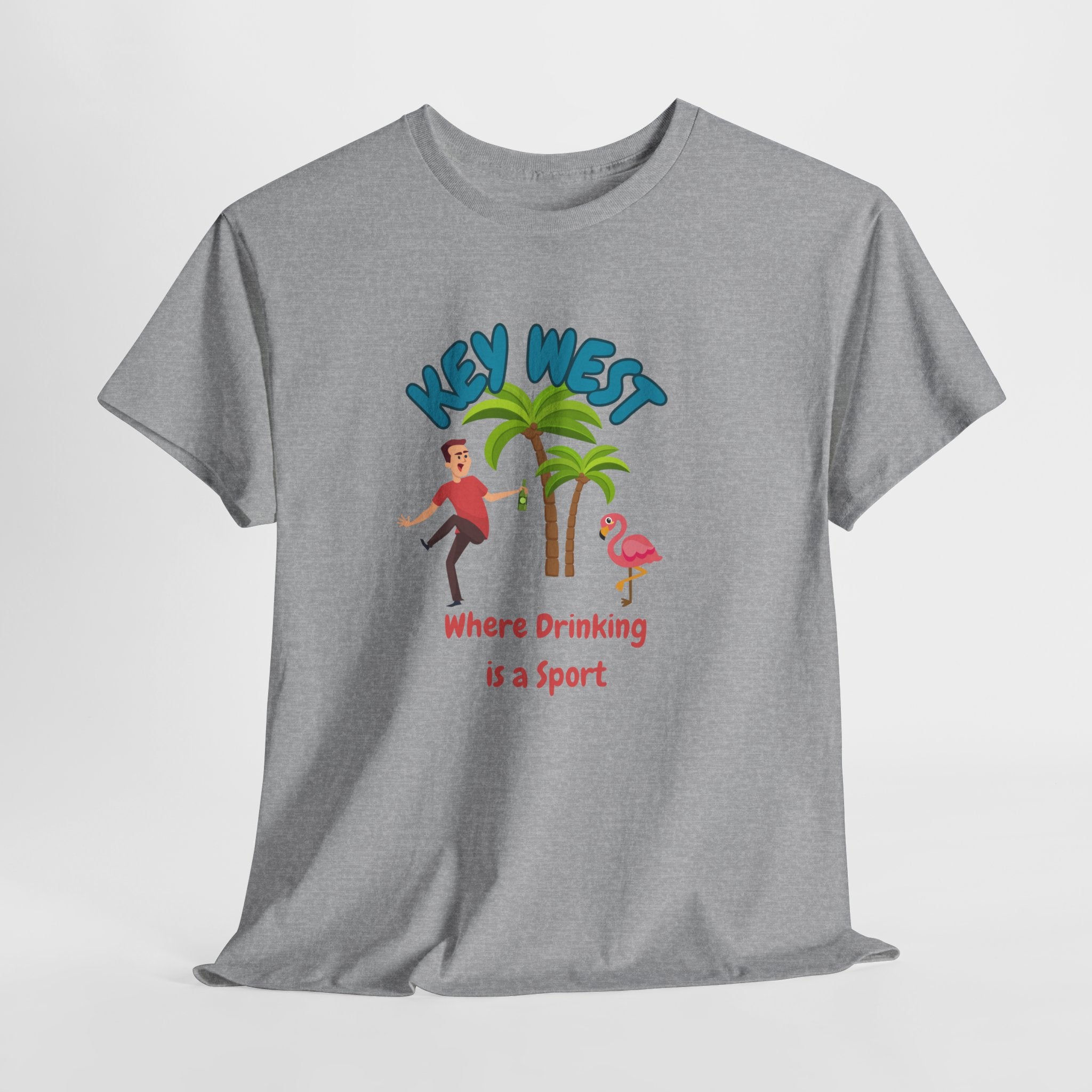 Funny Key West Drinking Sport Tee, Summer Vacation Shirt, Beach Party Apparel, Fun Casual Wear, Gift for Travelers
