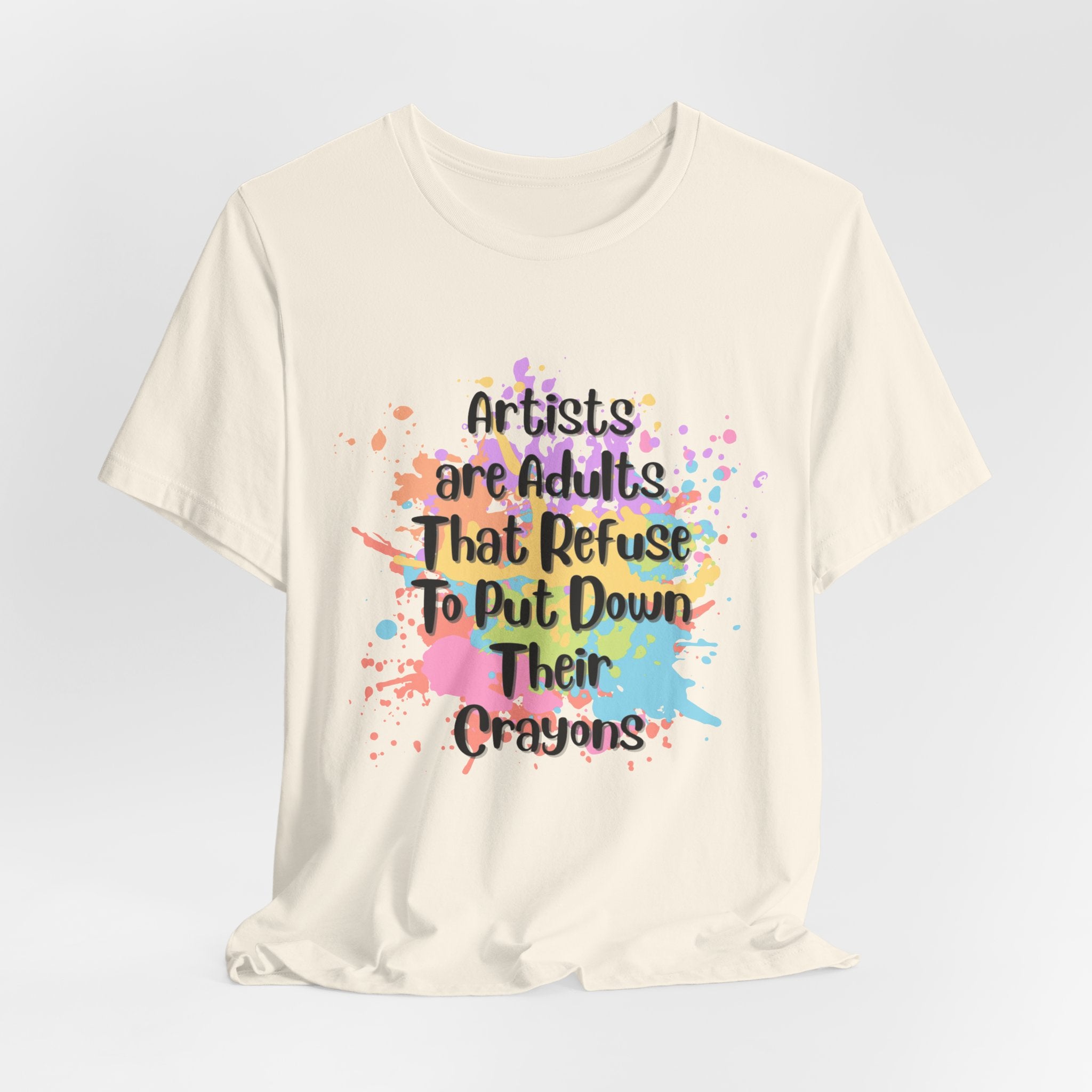 Fun Creative Artist Unisex Heavy Cotton Tee for Art Lovers, Gift for Artists, Quirky T-Shirt, Fun Casual Wear, Birthday Gift, Art Enthusiast Shirt