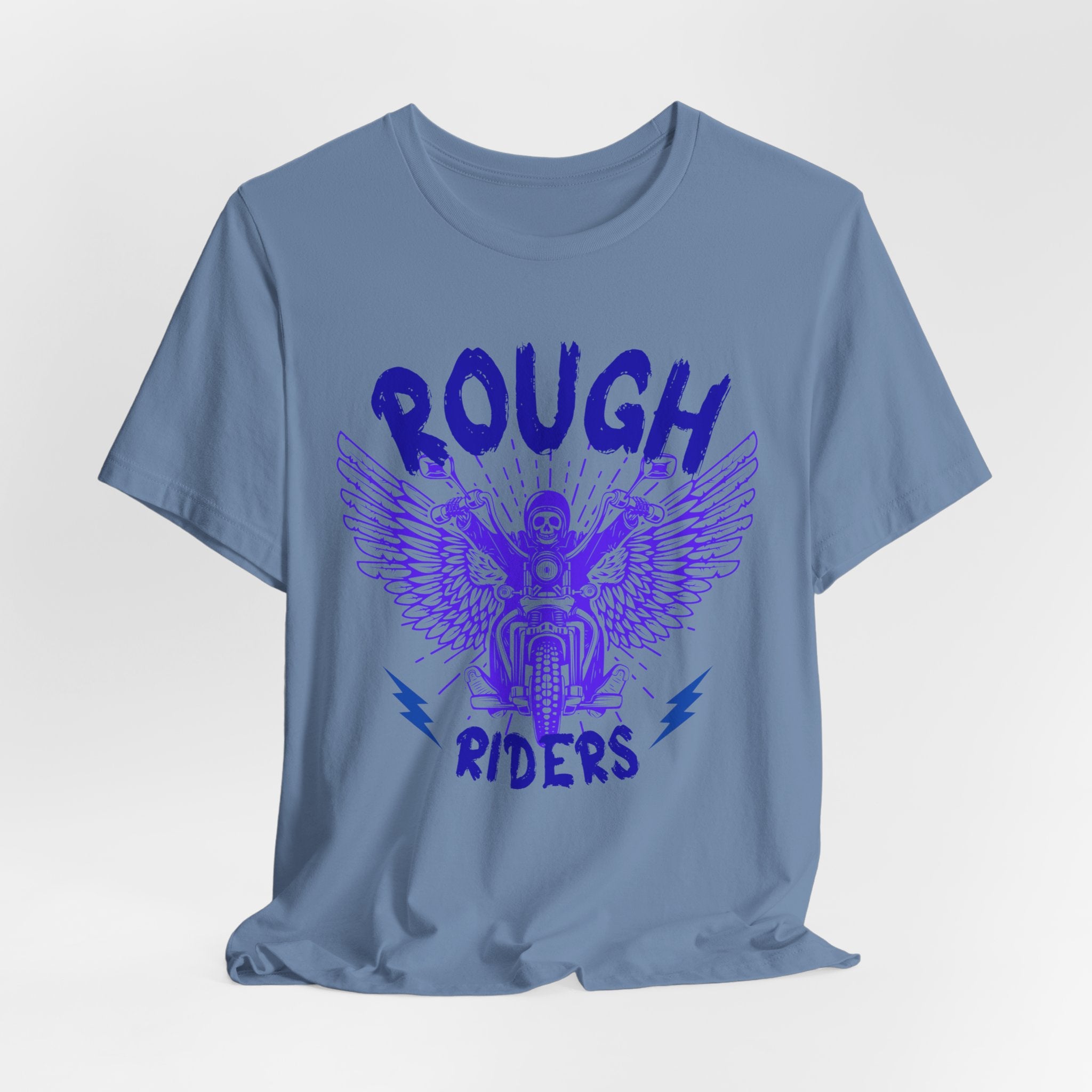 Rough Riders Motorcycle Tee | Unisex Vintage T-Shirt | Biker Apparel | Gift for Him | Casual Cool Shirt | Freedom Ride Fashion