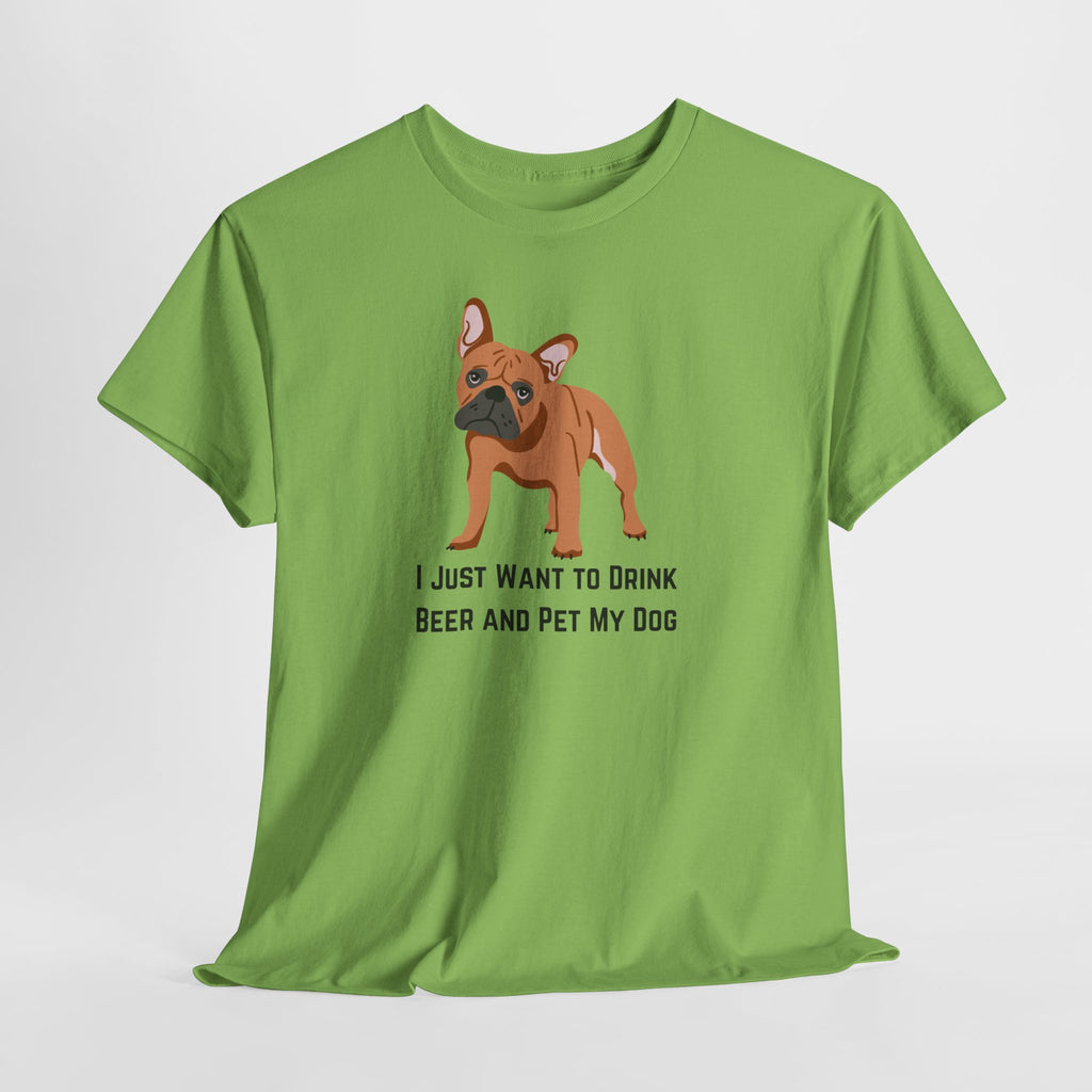 Dog Lover Tee: I Just Want to Drink Beer and Pet My Dog, Unisex Cotton T-Shirt, Gift for Dog Owners, Pet Lovers Apparel, Casual Wear, [...]
