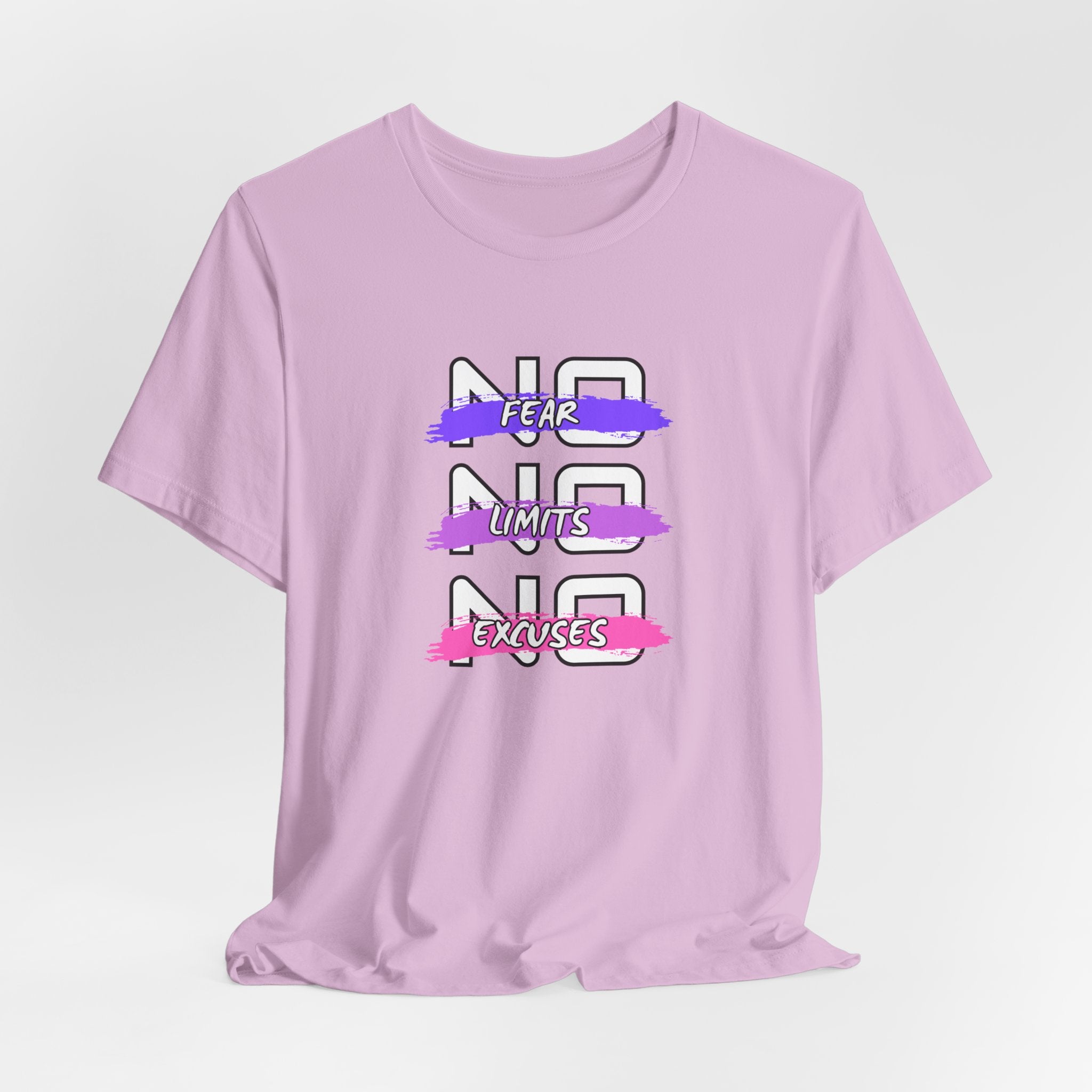 Motivational Graphic Unisex Tee - "No Limits, No Excuses"  Jersey Short Sleeve Shirt, Fitness Apparel, Workout Gear, Inspirational Tee, [...]