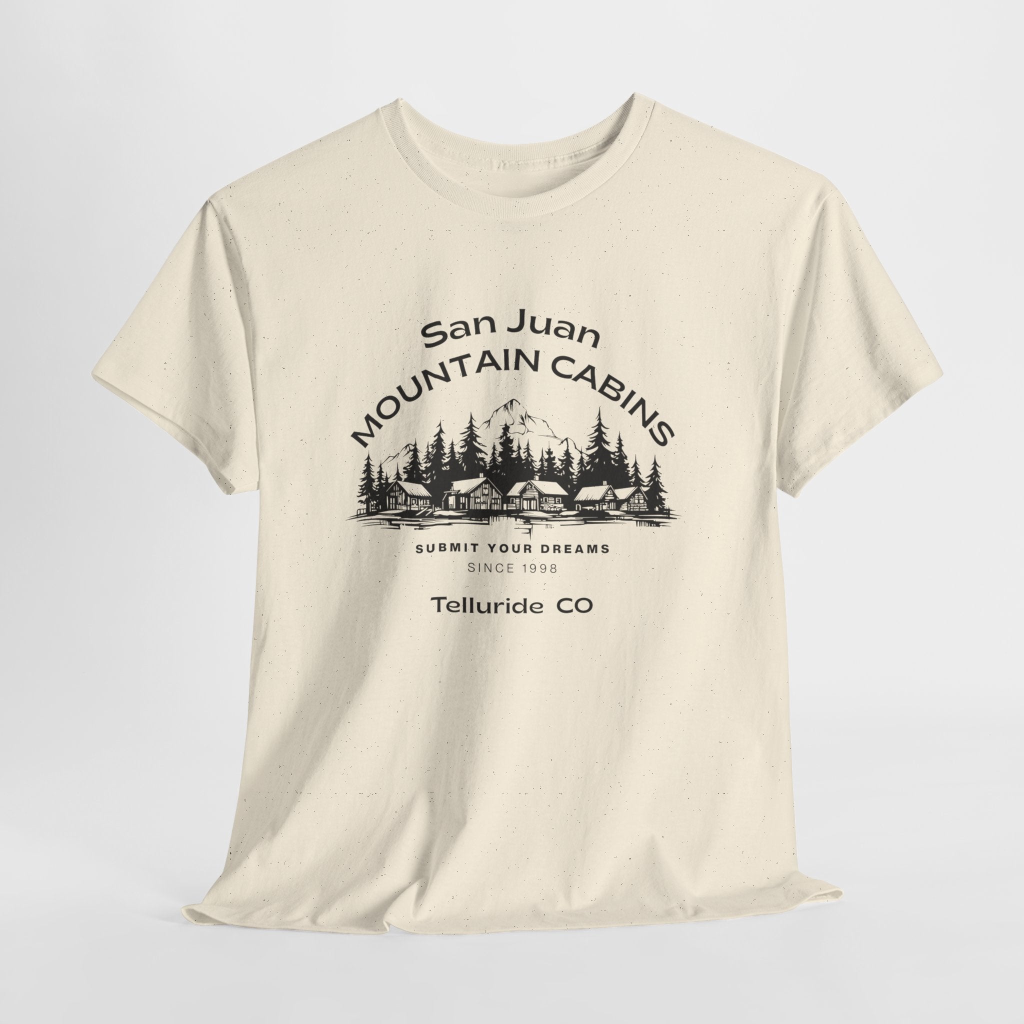 Ultra Exclusive San Juan Mountain Cabins Telluride, Colorado Unisex Tee -