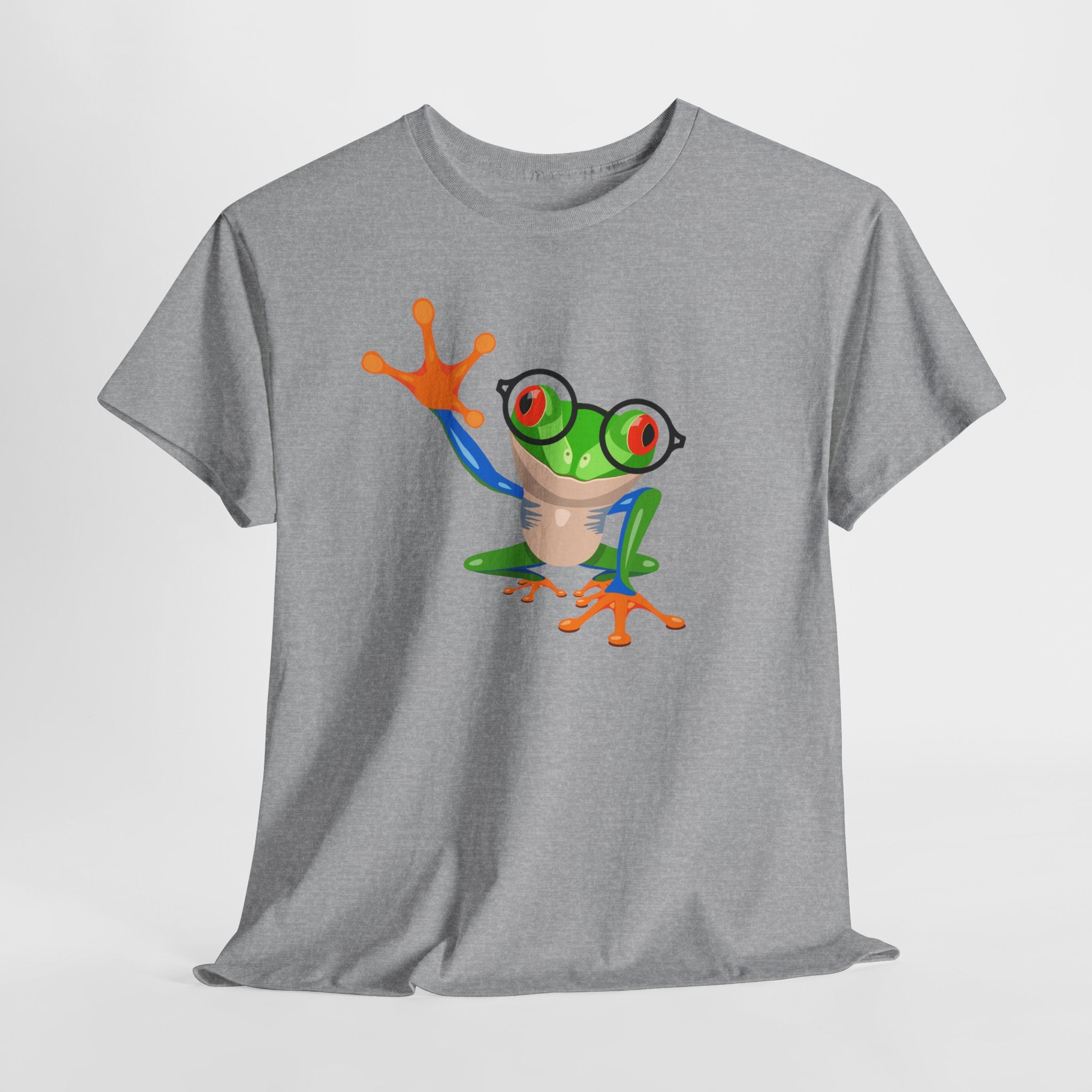 Playful Wizardly Tree Frog Graphic Tee, Unisex Casual Shirt, Funny T-Shirt, Nature Lover Gift, Eco-Friendly Fashion, Animal Lover Apparel