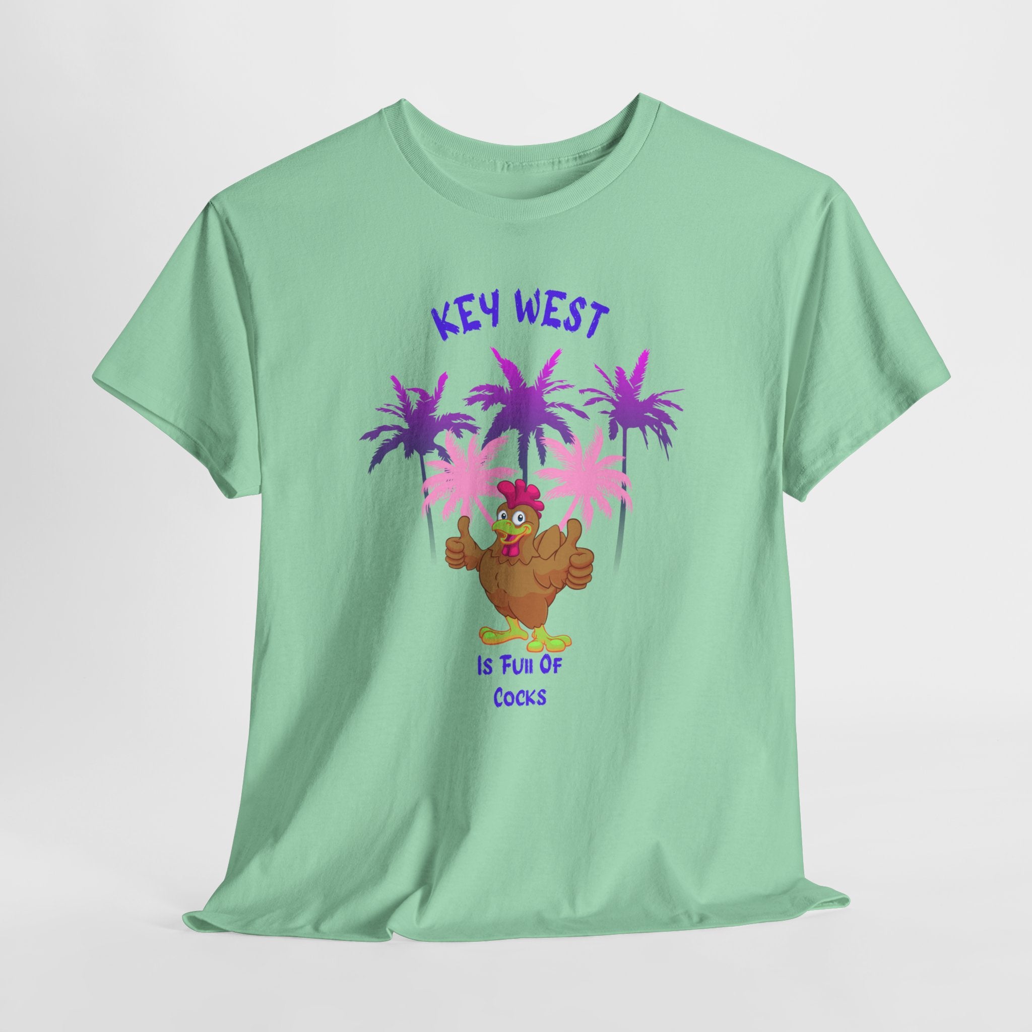 Key West Fun "Lots of Cocks" Unisex Heavy Cotton Tee,  Double Entendre