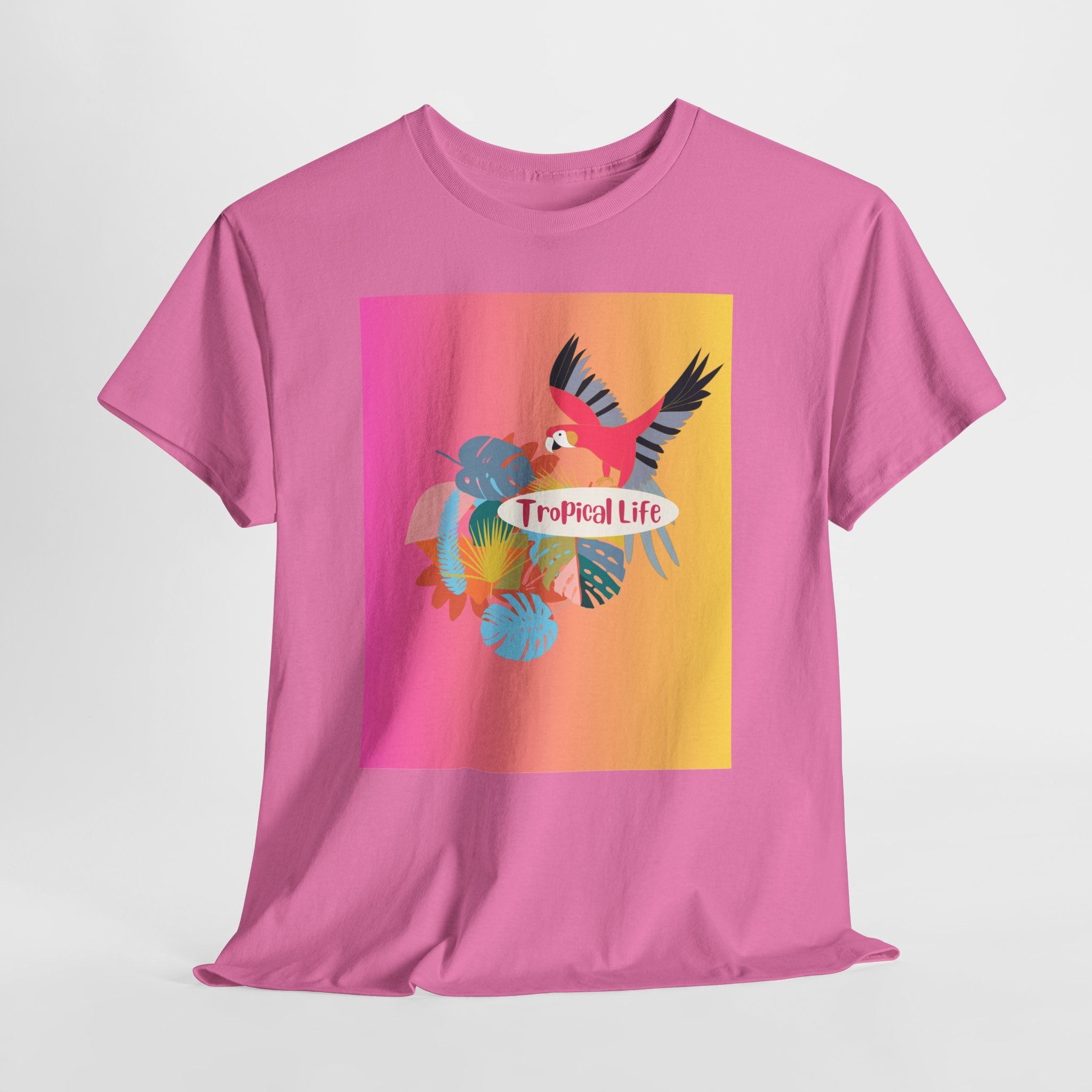 Bring On that Vibrant Tropical Life Unisex Heavy Cotton Tee