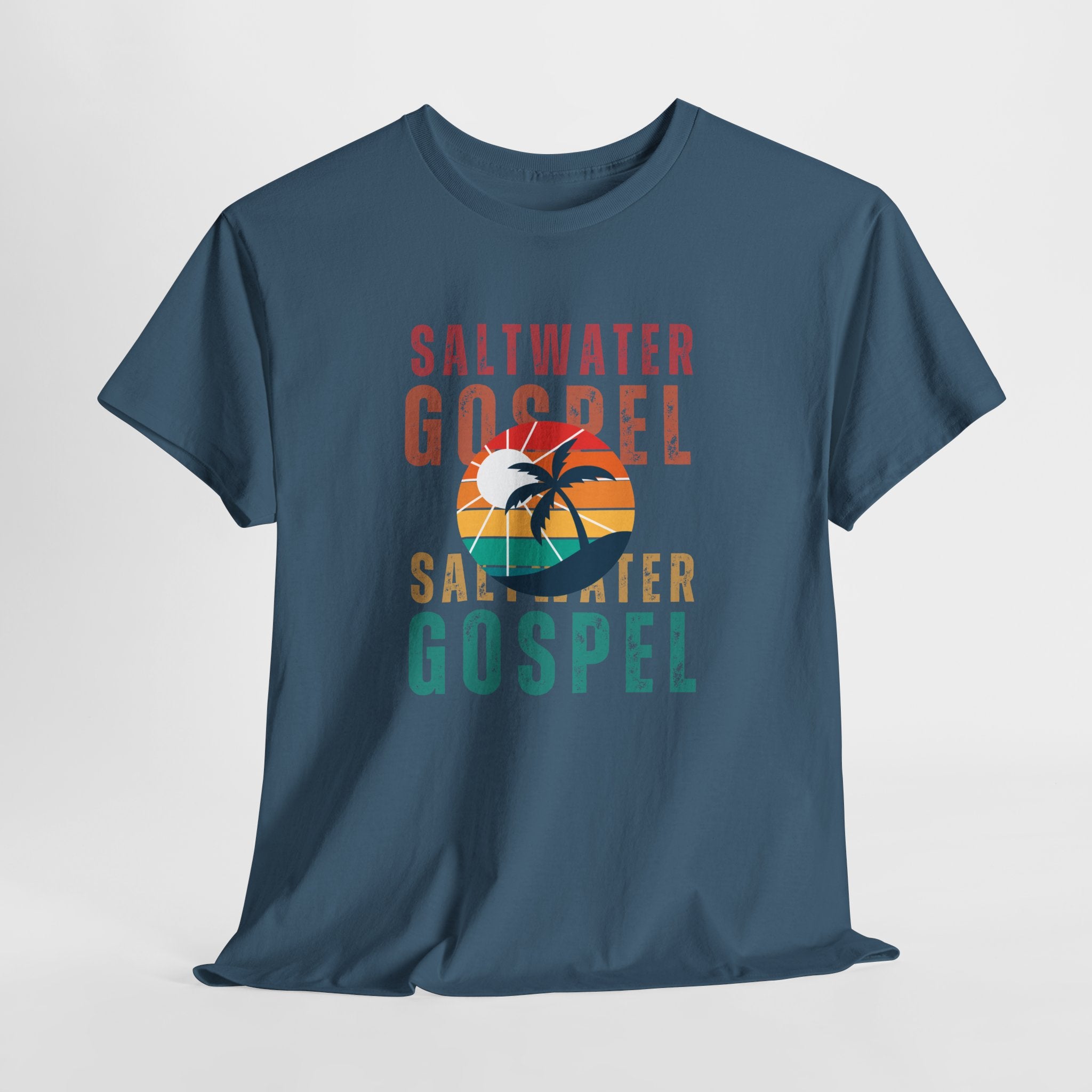 Colorful Retro designed Saltwater Gospel  Unisex T Shirt Perfect for Beach, Party, Workout...or just hangin
