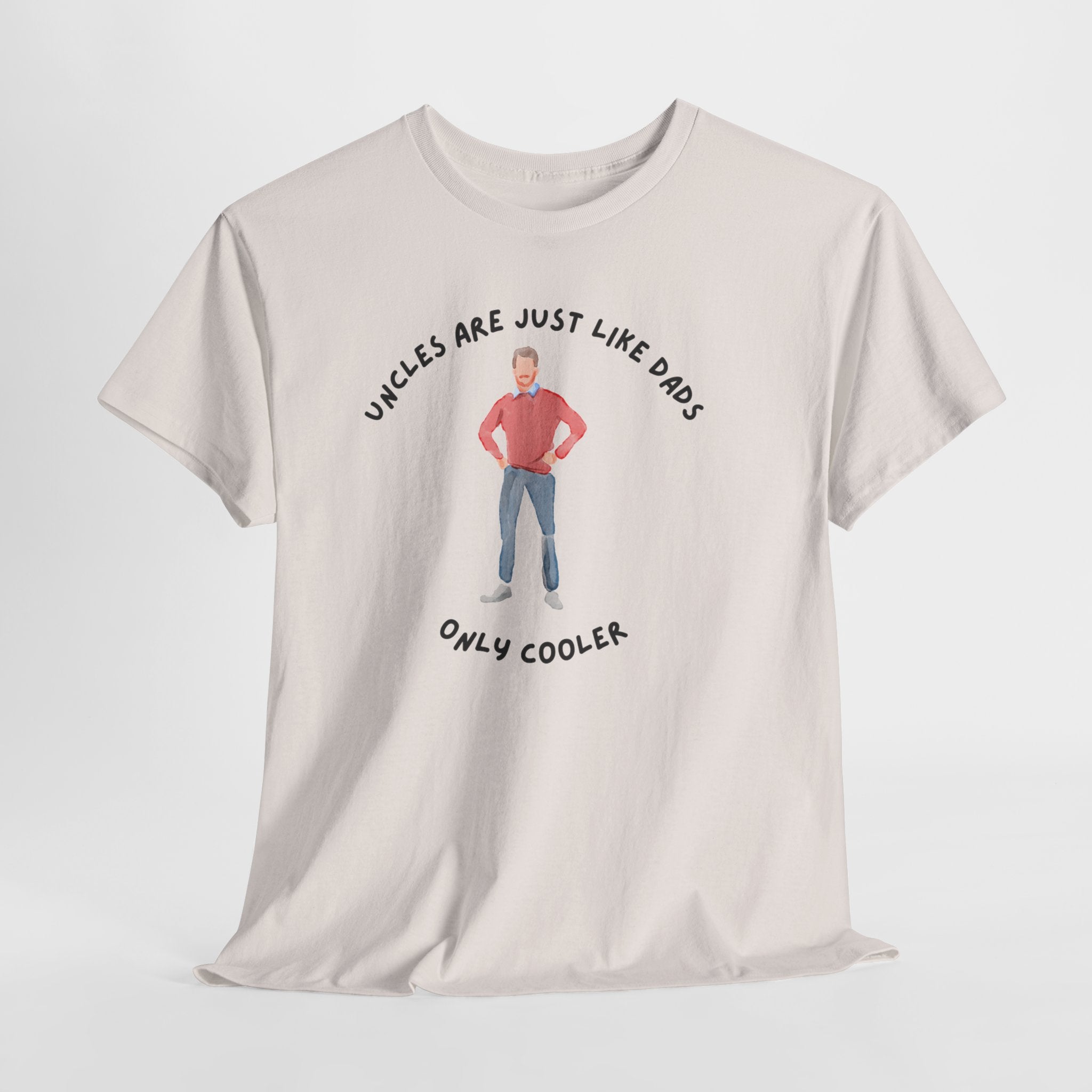 Fun Cool Uncle Tee Shirt - Unisex Heavy Cotton